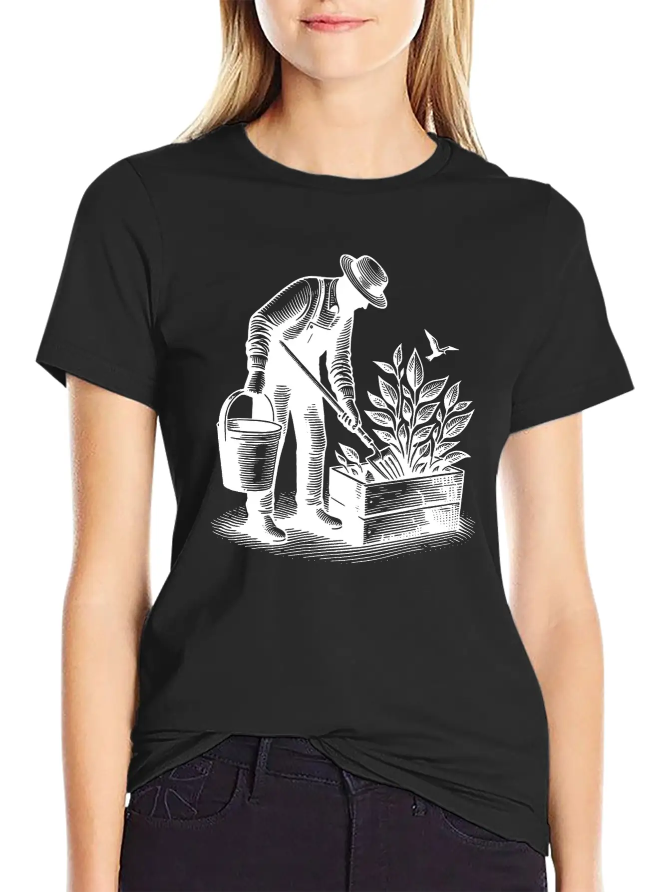 Hobby Gardener Gardening Unisex Short Sleeve Soft Cotton T-Shirt – Casual Everyday Wear