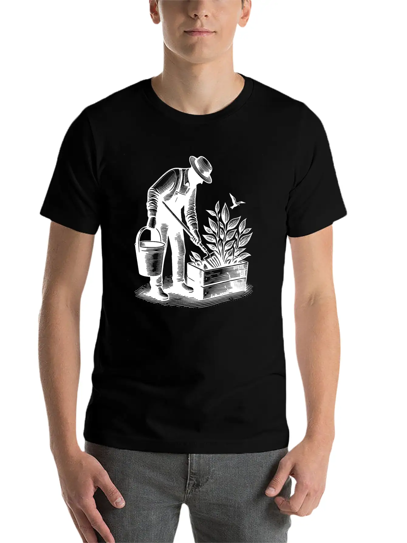 Hobby Gardener Gardening Unisex Short Sleeve Soft Cotton T-Shirt – Casual Everyday Wear