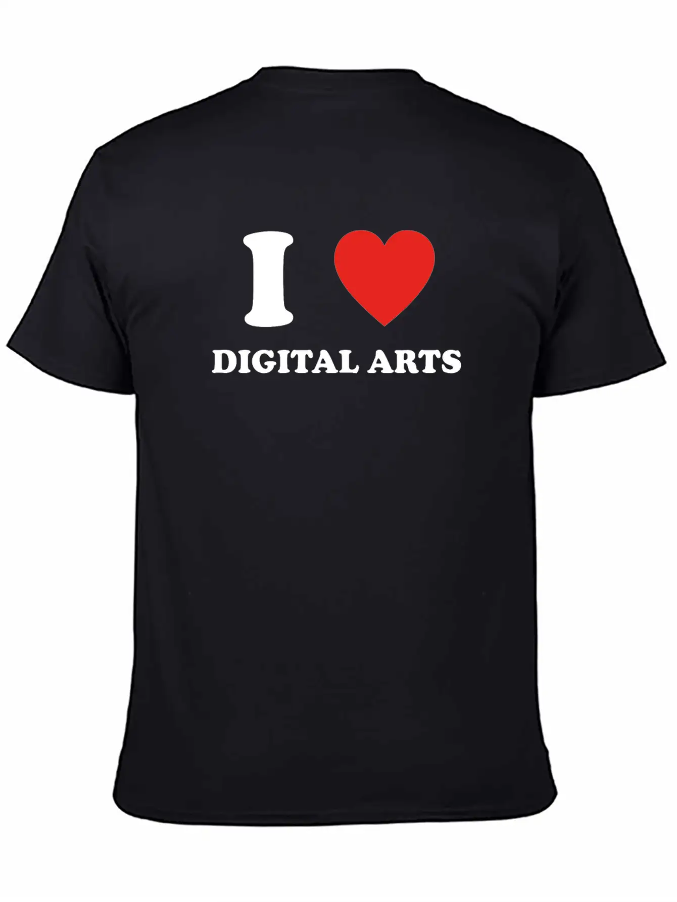 Hobby Gift Birthday I Love DIGITAL ARTS Timeless Short Sleeve Tee – Comfy And Minimalist Design