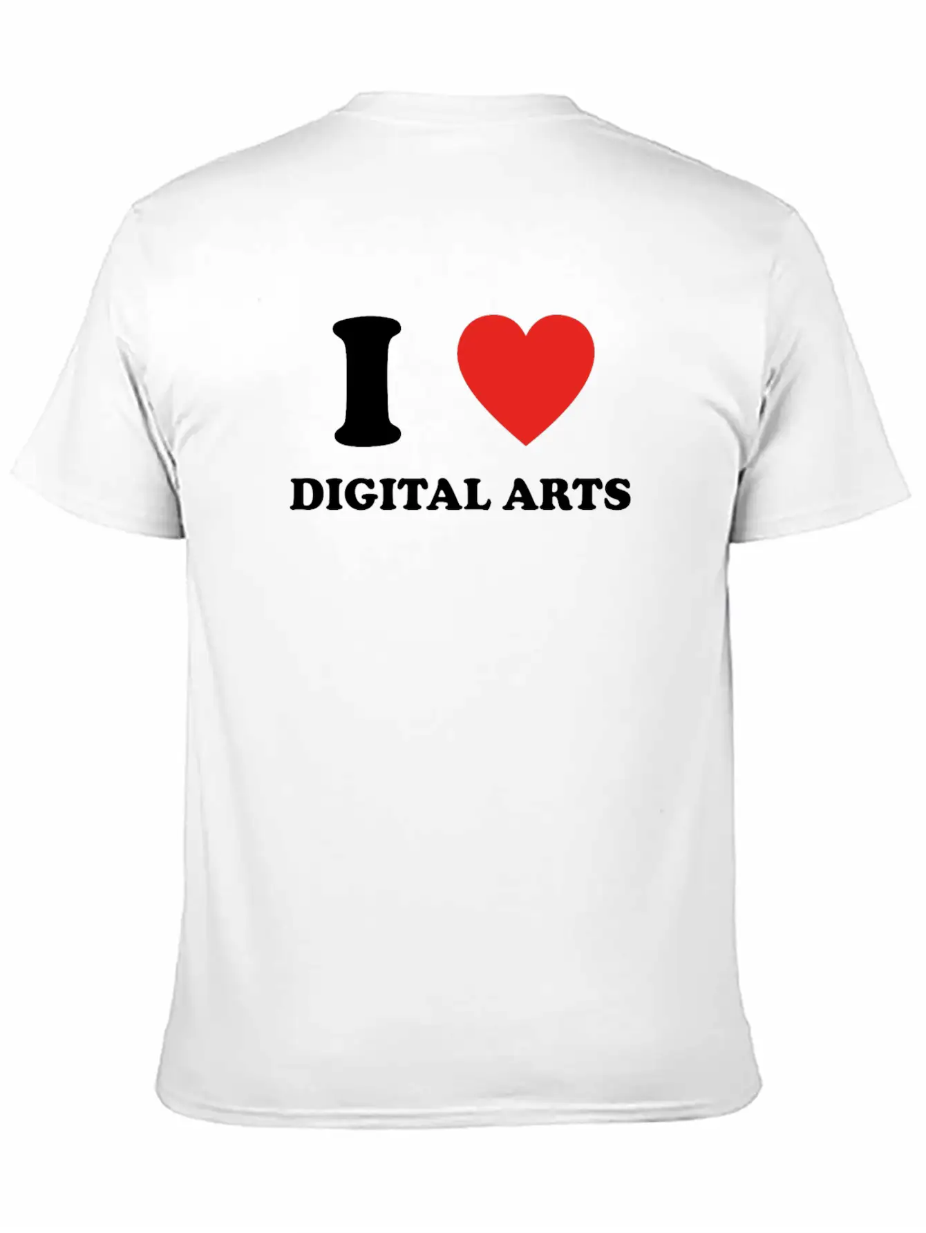 Hobby Gift Birthday I Love DIGITAL ARTS Timeless Short Sleeve Tee – Comfy And Minimalist Design