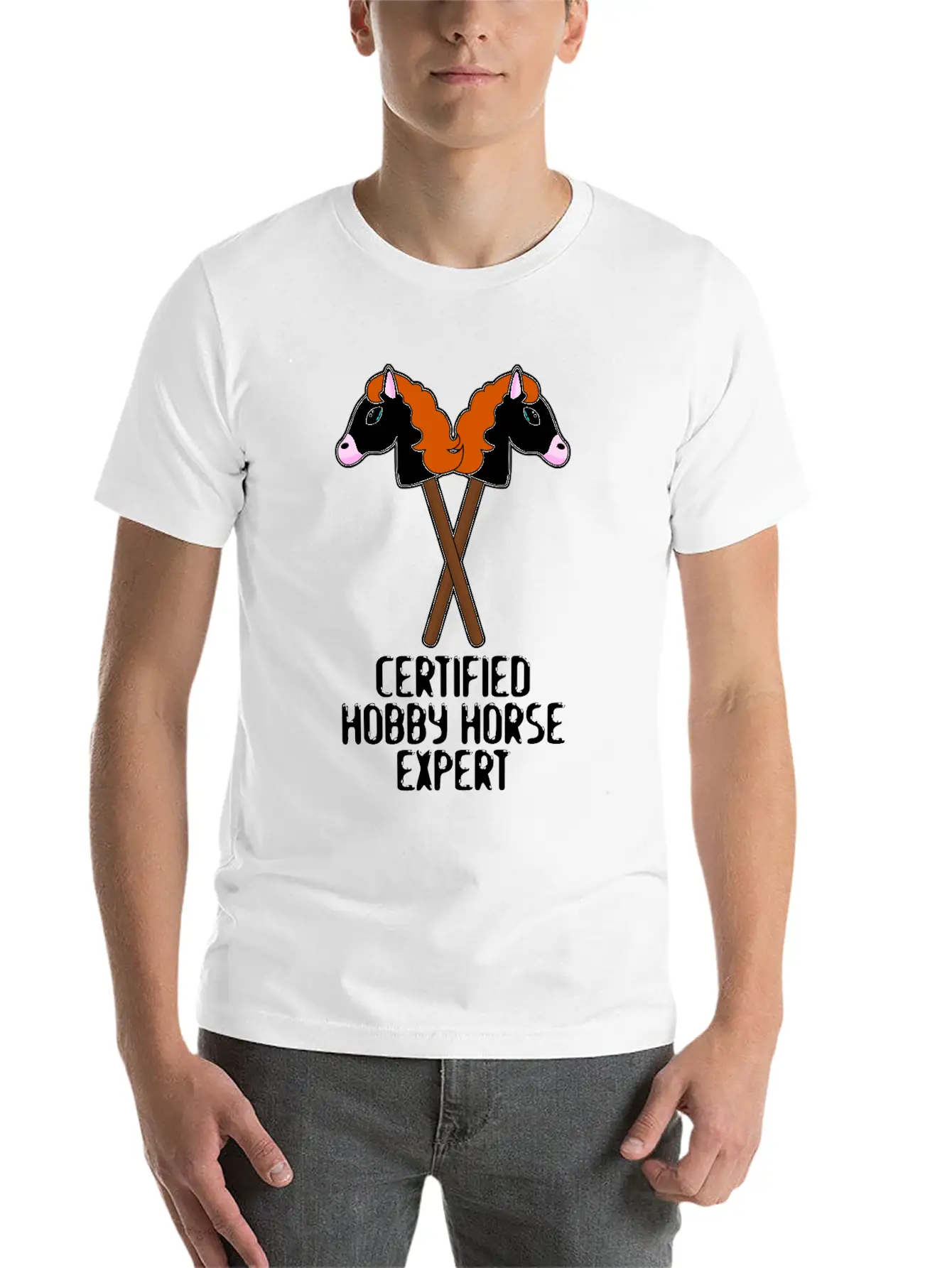 Hobby Horse Expert Team Hobby Horsing Basic Graphic T-Shirt – Daily Comfort In Soft Cotton