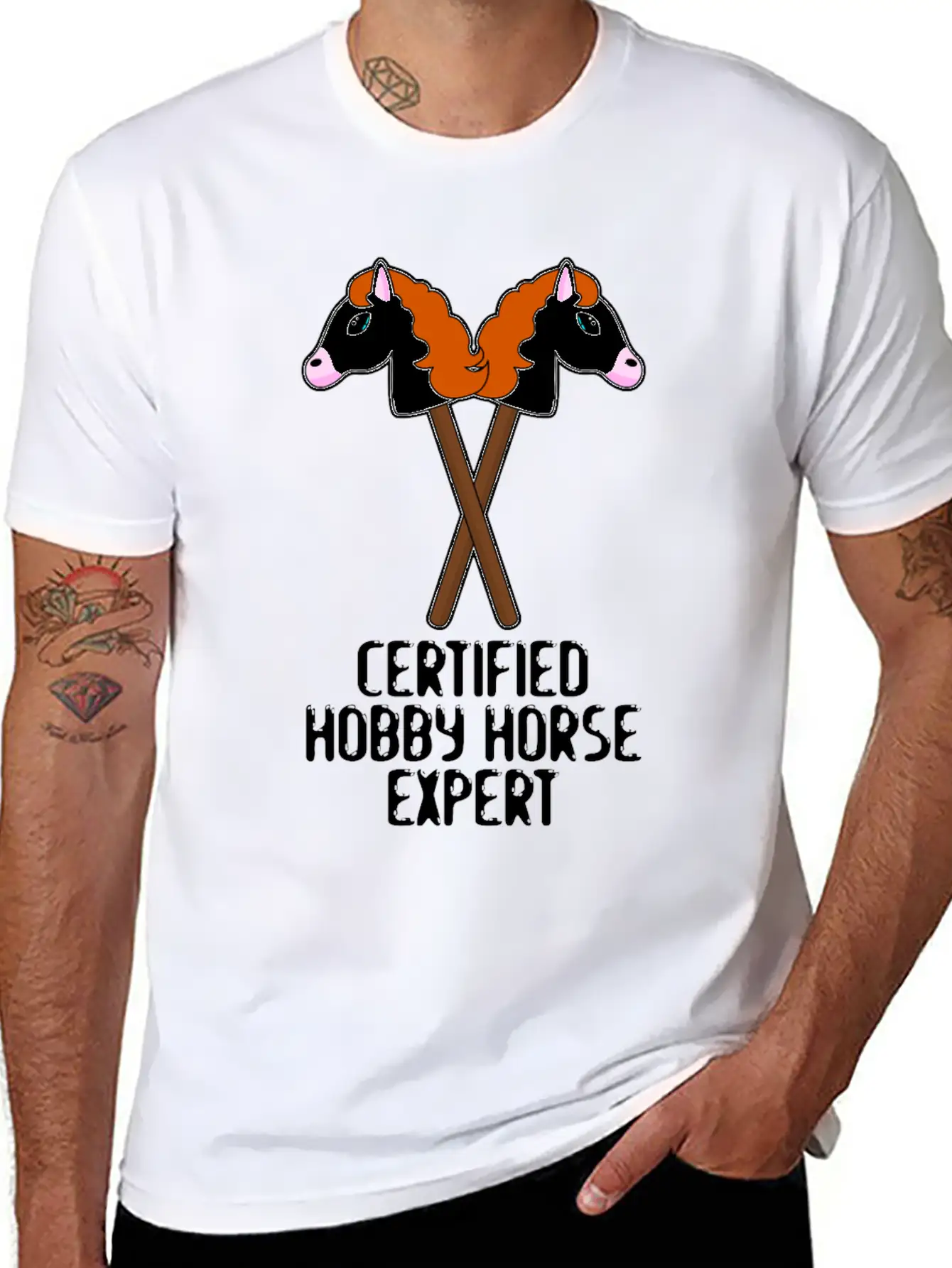 Hobby Horse Expert Team Hobby Horsing Basic Graphic T-Shirt – Daily Comfort In Soft Cotton