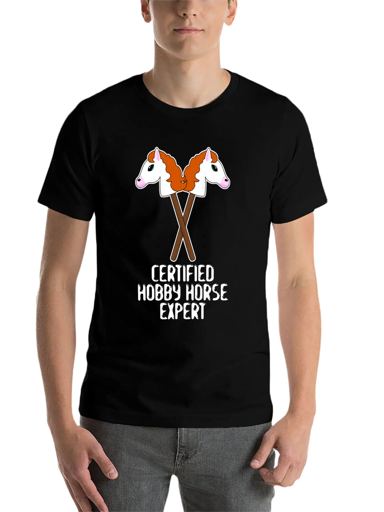 Hobby Horse Expert Team Hobby Horsing Basic Graphic T-Shirt – Daily Comfort In Soft Cotton
