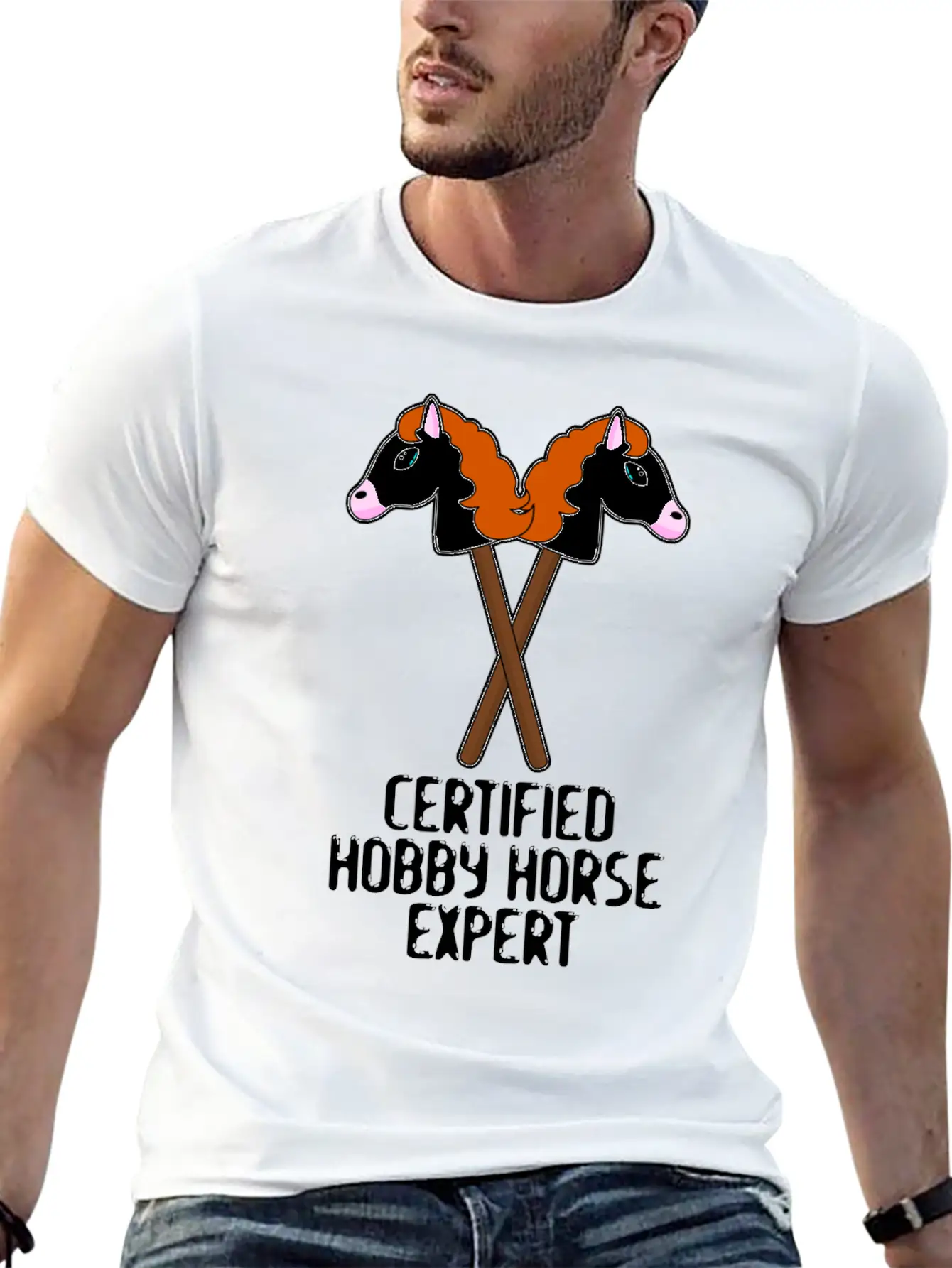 Hobby Horse Expert Team Hobby Horsing Basic Graphic T-Shirt – Daily Comfort In Soft Cotton