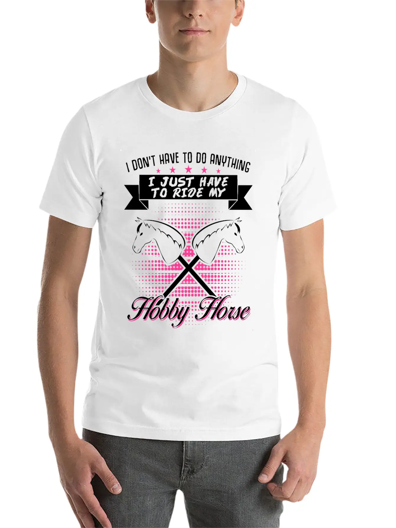 Hobby Horse Rider Hobbyhorse Timeless Short Sleeve Tee – Comfy And Minimalist Design