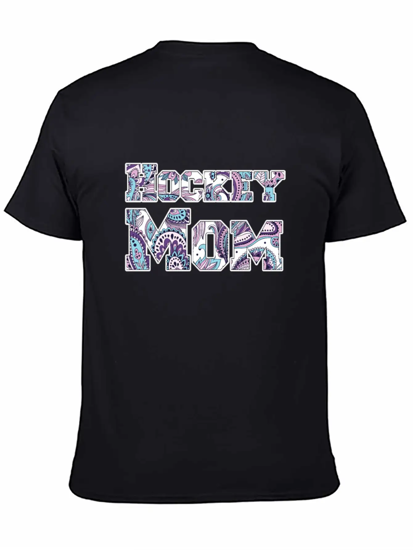 Hockey Mom Paisley Comfortable Minimalist Graphic Tee – Summer Style Essential
