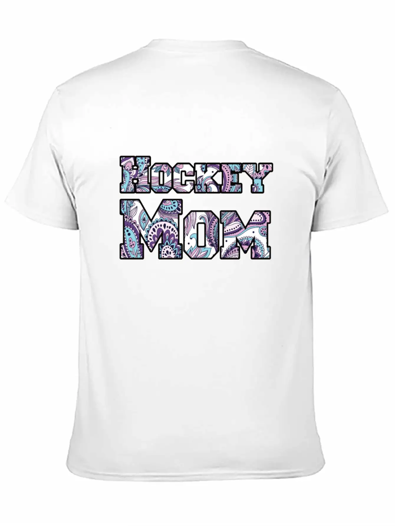 Hockey Mom Paisley Comfortable Minimalist Graphic Tee – Summer Style Essential