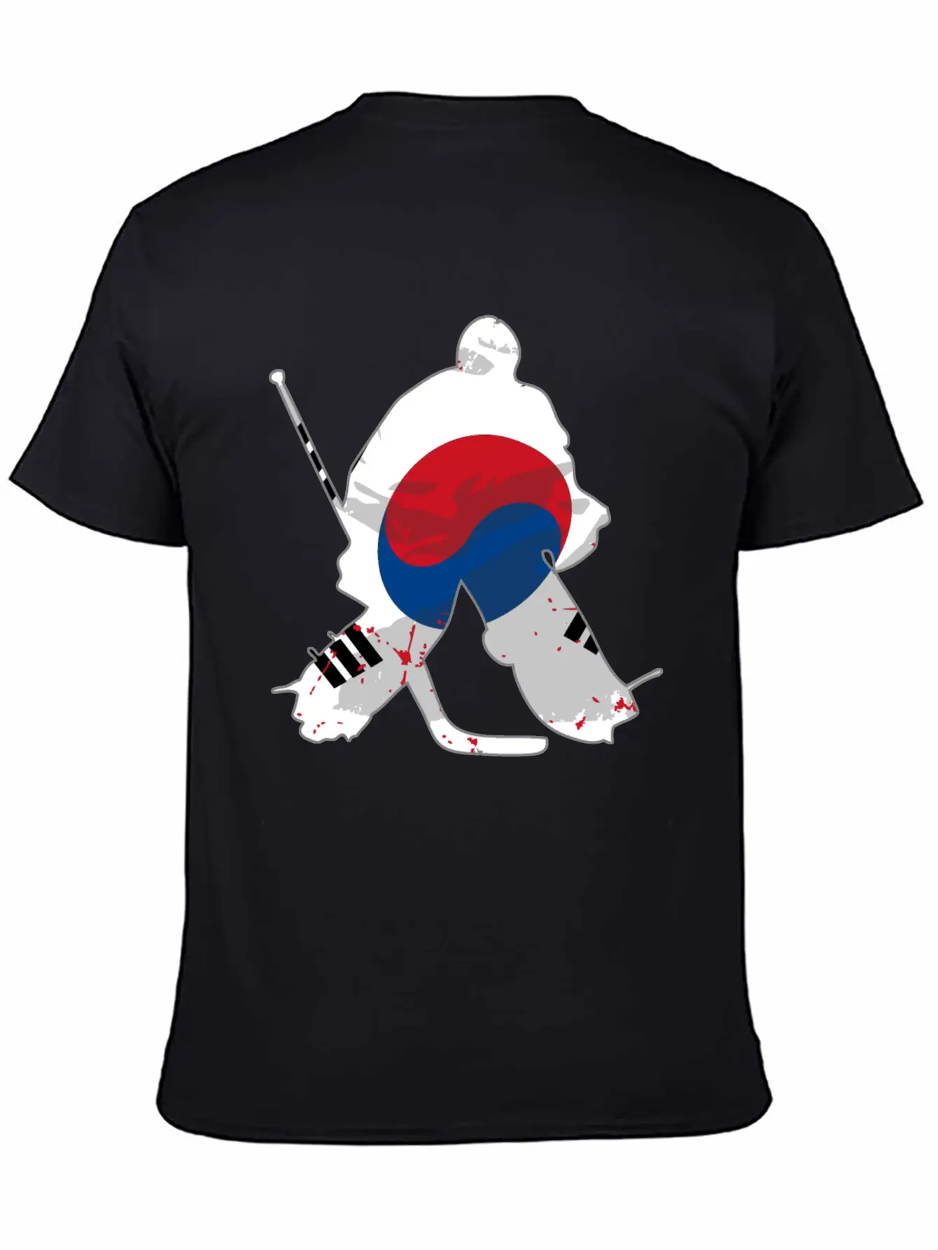 Hockey - South Korea Flag Timeless Short Sleeve Tee – Comfy And Minimalist Design