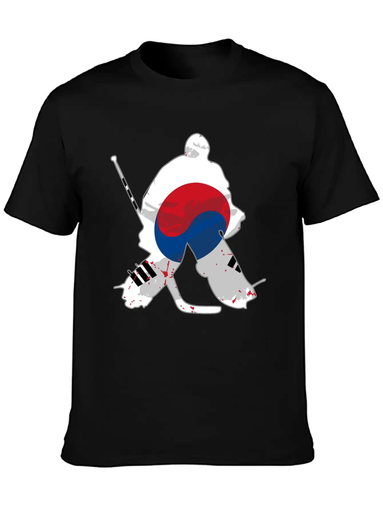 Hockey - South Korea Flag Timeless Short Sleeve Tee – Comfy And Minimalist Design