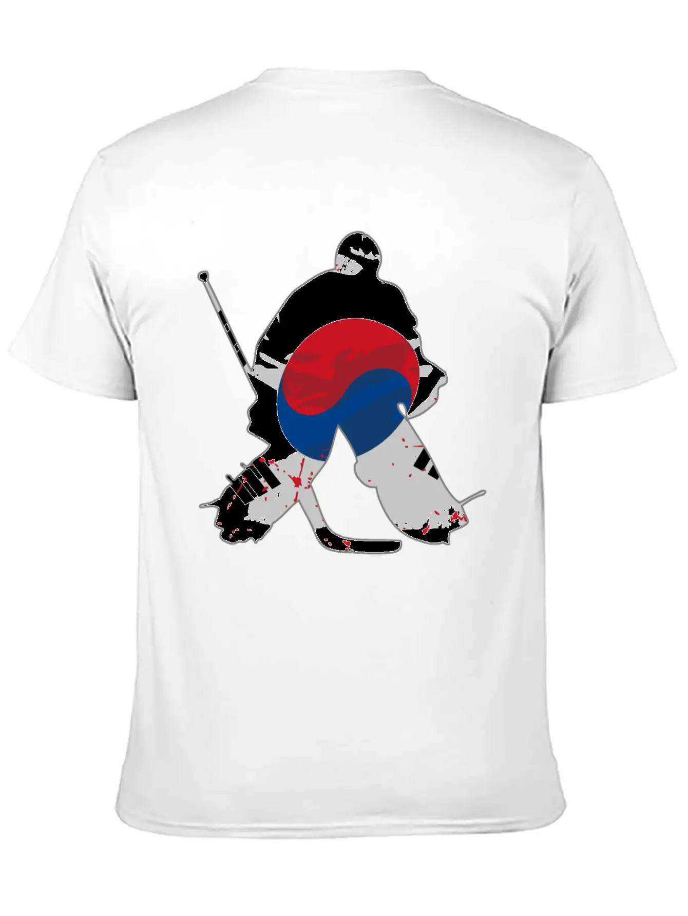 Hockey - South Korea Flag Timeless Short Sleeve Tee – Comfy And Minimalist Design