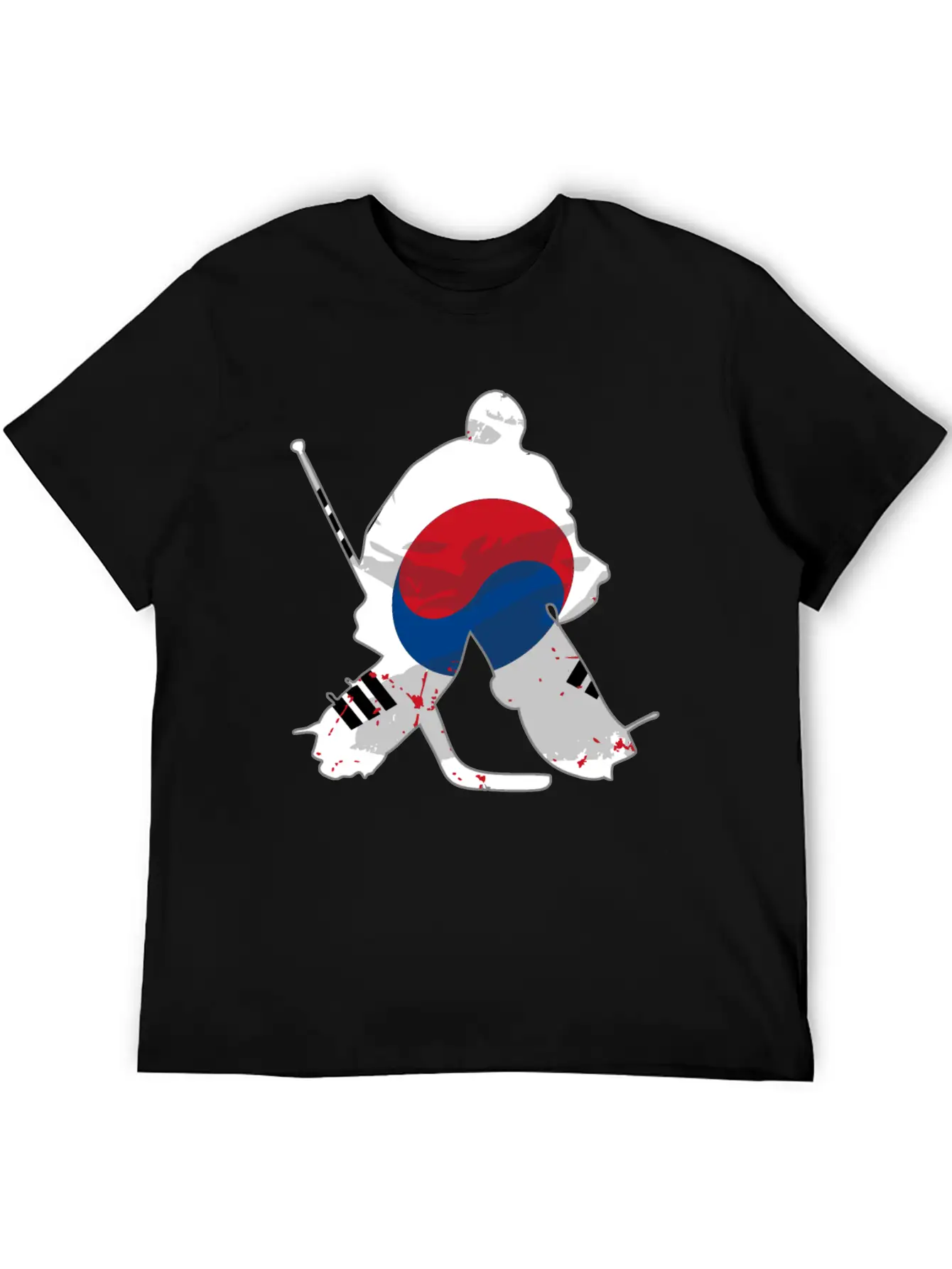 Hockey - South Korea Flag Timeless Short Sleeve Tee – Comfy And Minimalist Design