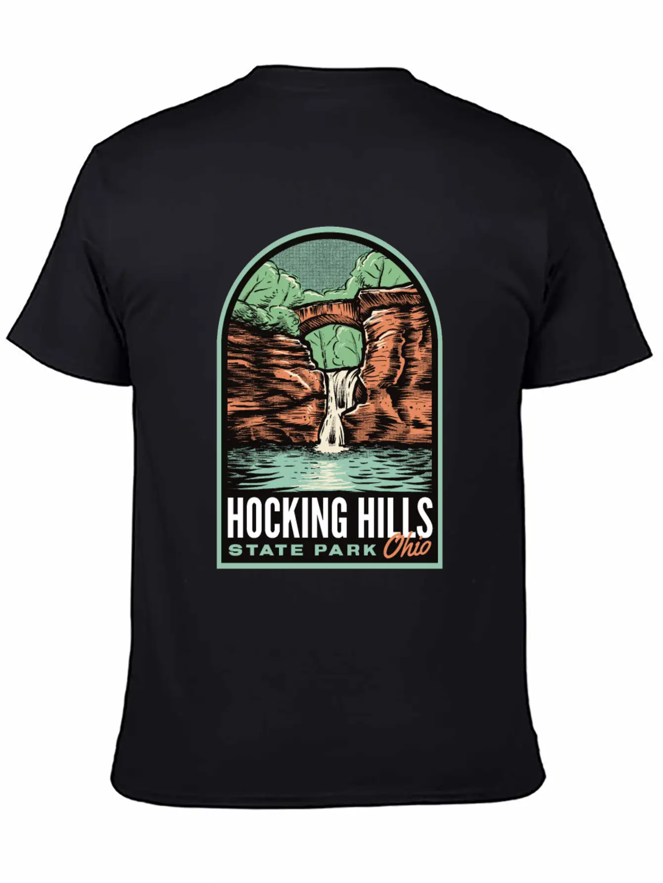 Hocking Hills State Park Ohio Vintage Stylish Everyday T-Shirt – Unisex Basic Cotton Tee