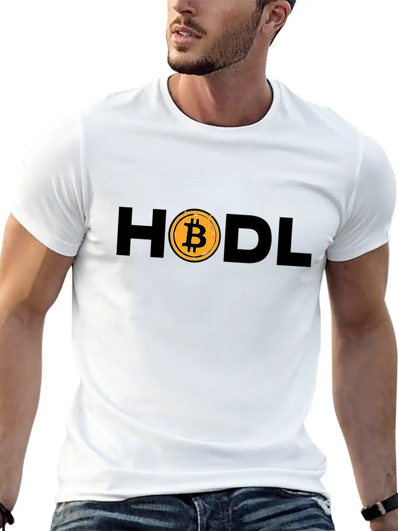 HODL Bitcoin Motto Unisex Short Sleeve Soft Cotton T-Shirt – Casual Everyday Wear