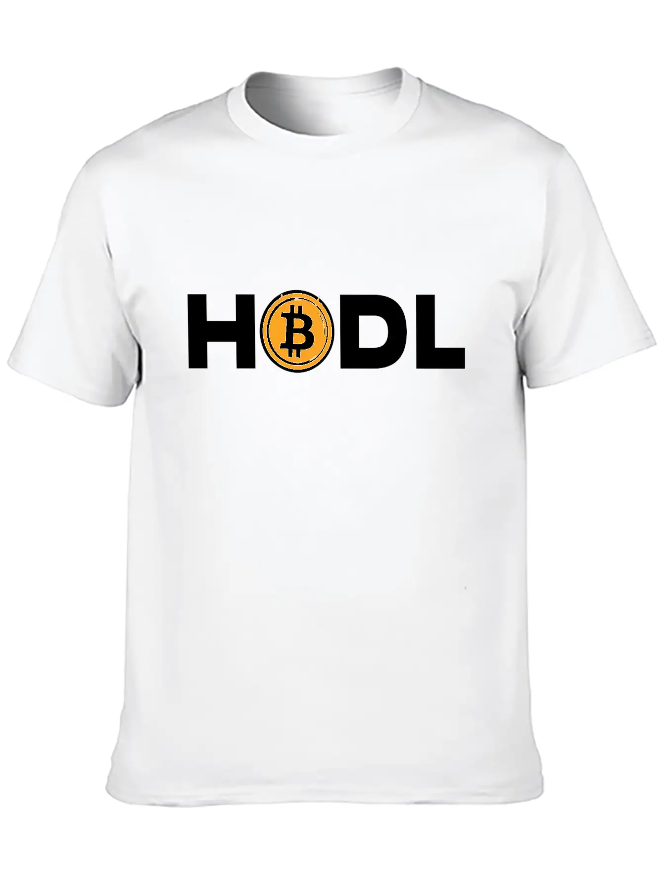 HODL Bitcoin Motto Unisex Short Sleeve Soft Cotton T-Shirt – Casual Everyday Wear