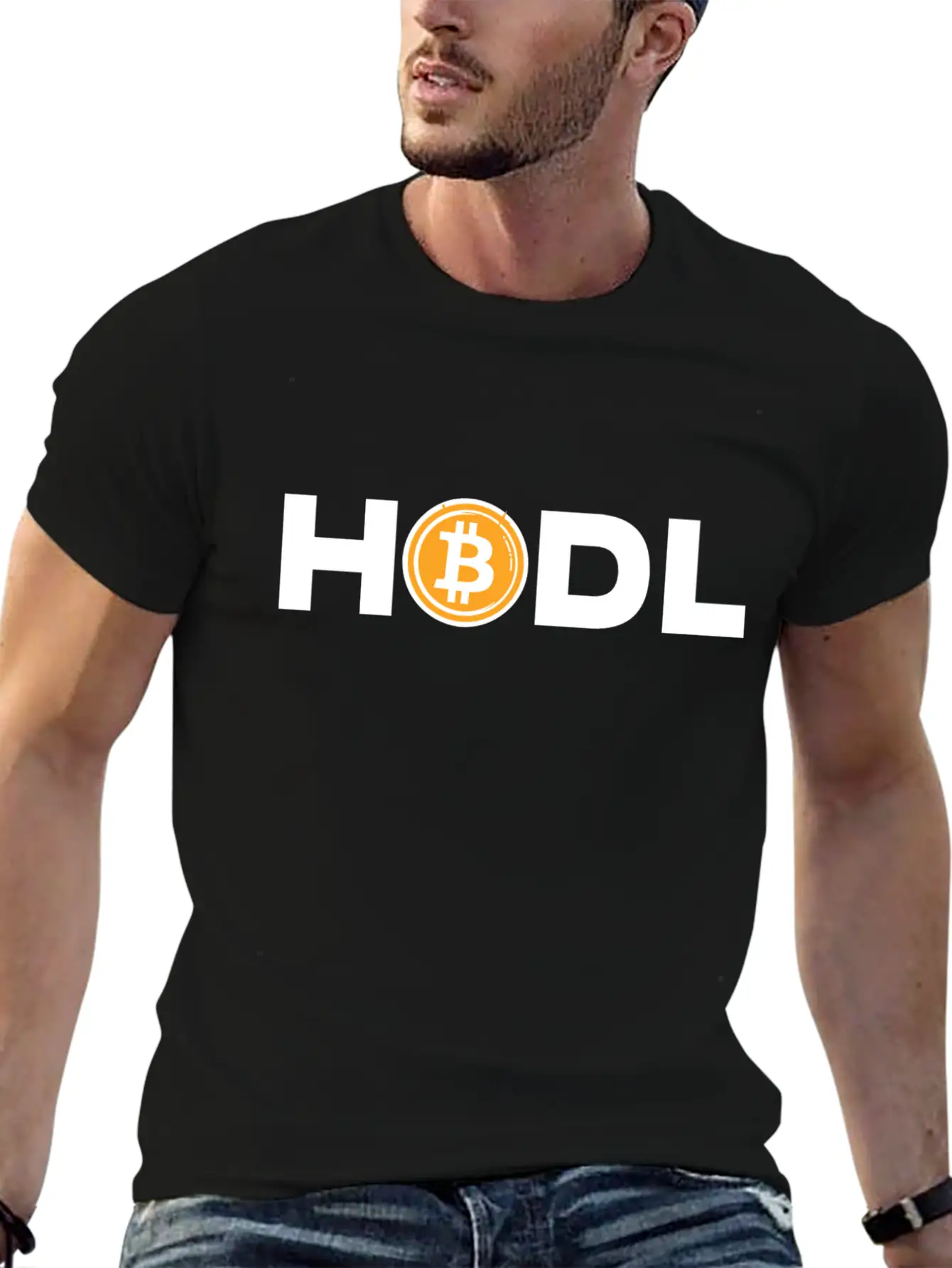 HODL Bitcoin Motto Unisex Short Sleeve Soft Cotton T-Shirt – Casual Everyday Wear