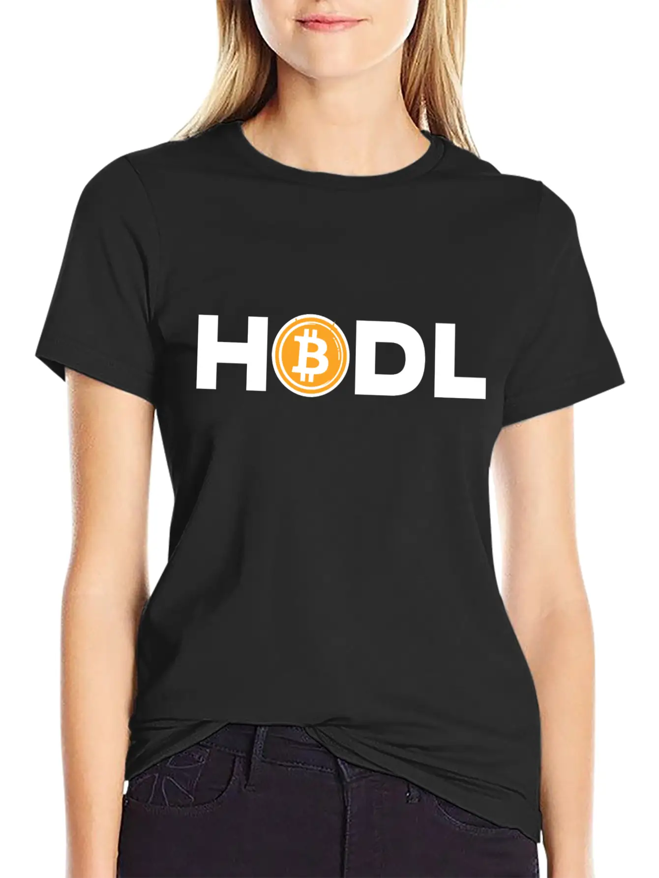 HODL Bitcoin Motto Unisex Short Sleeve Soft Cotton T-Shirt – Casual Everyday Wear