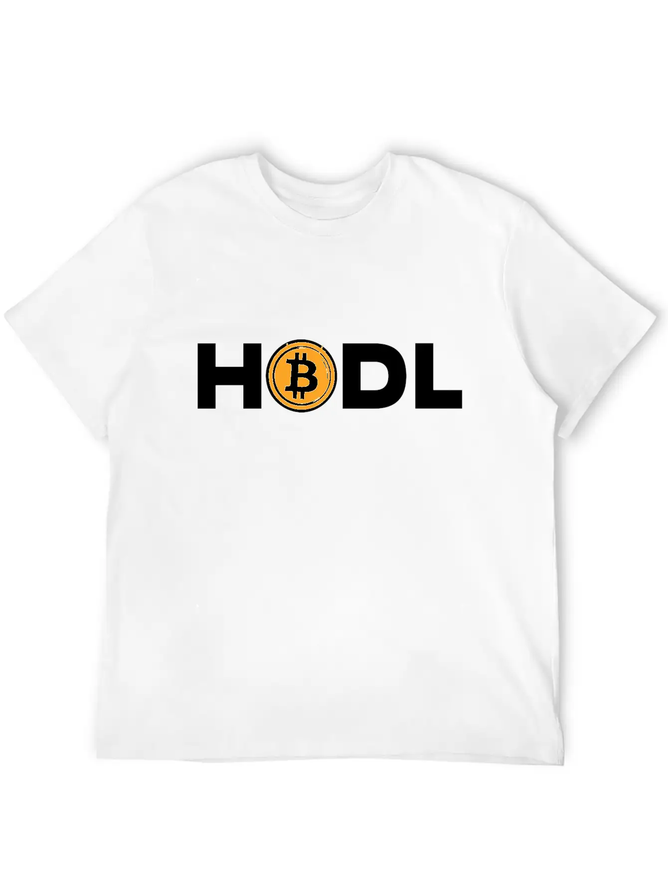 HODL Bitcoin Motto Unisex Short Sleeve Soft Cotton T-Shirt – Casual Everyday Wear