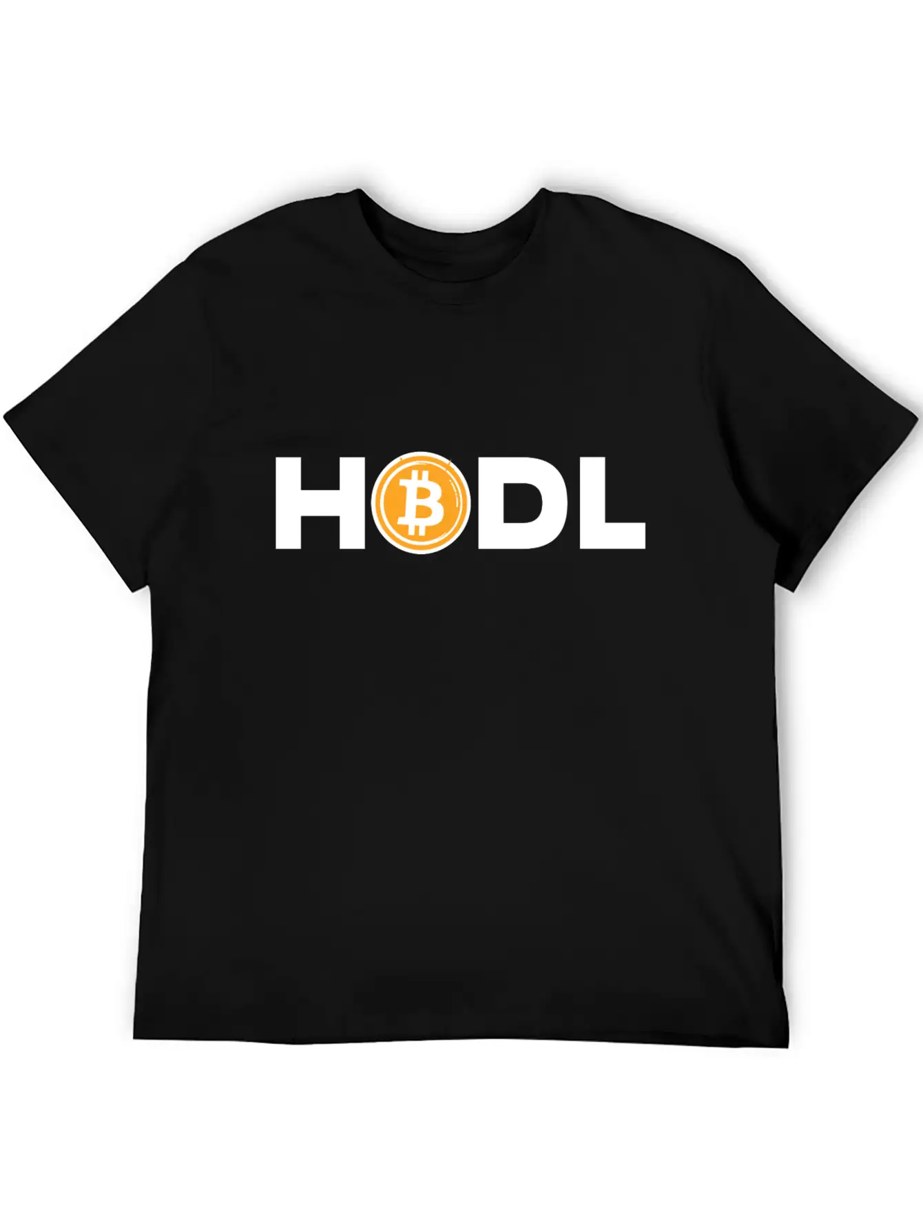 HODL Bitcoin Motto Unisex Short Sleeve Soft Cotton T-Shirt – Casual Everyday Wear