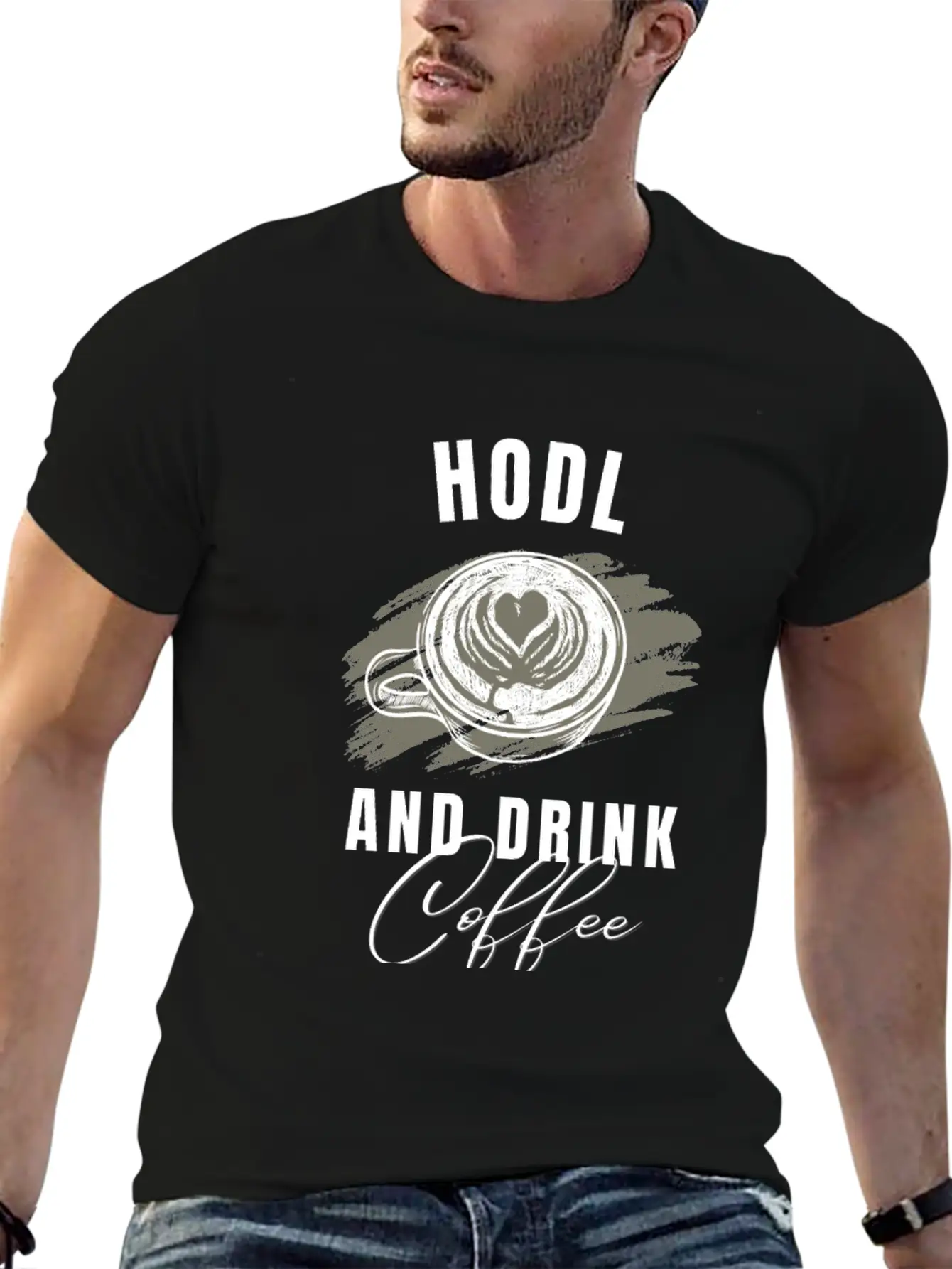 Hodl Drink Coffee Tshirt Cryptos Essential Unisex Summer Tee – Soft Cotton Casual Fit