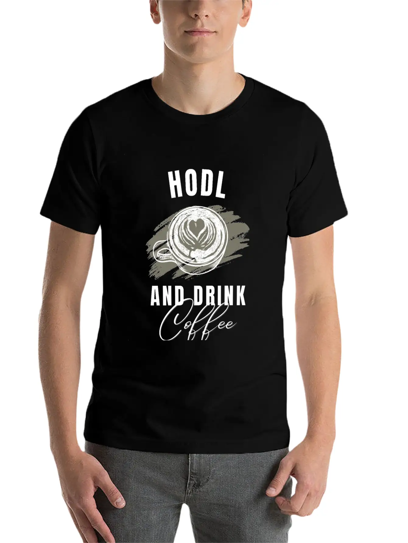 Hodl Drink Coffee Tshirt Cryptos Essential Unisex Summer Tee – Soft Cotton Casual Fit