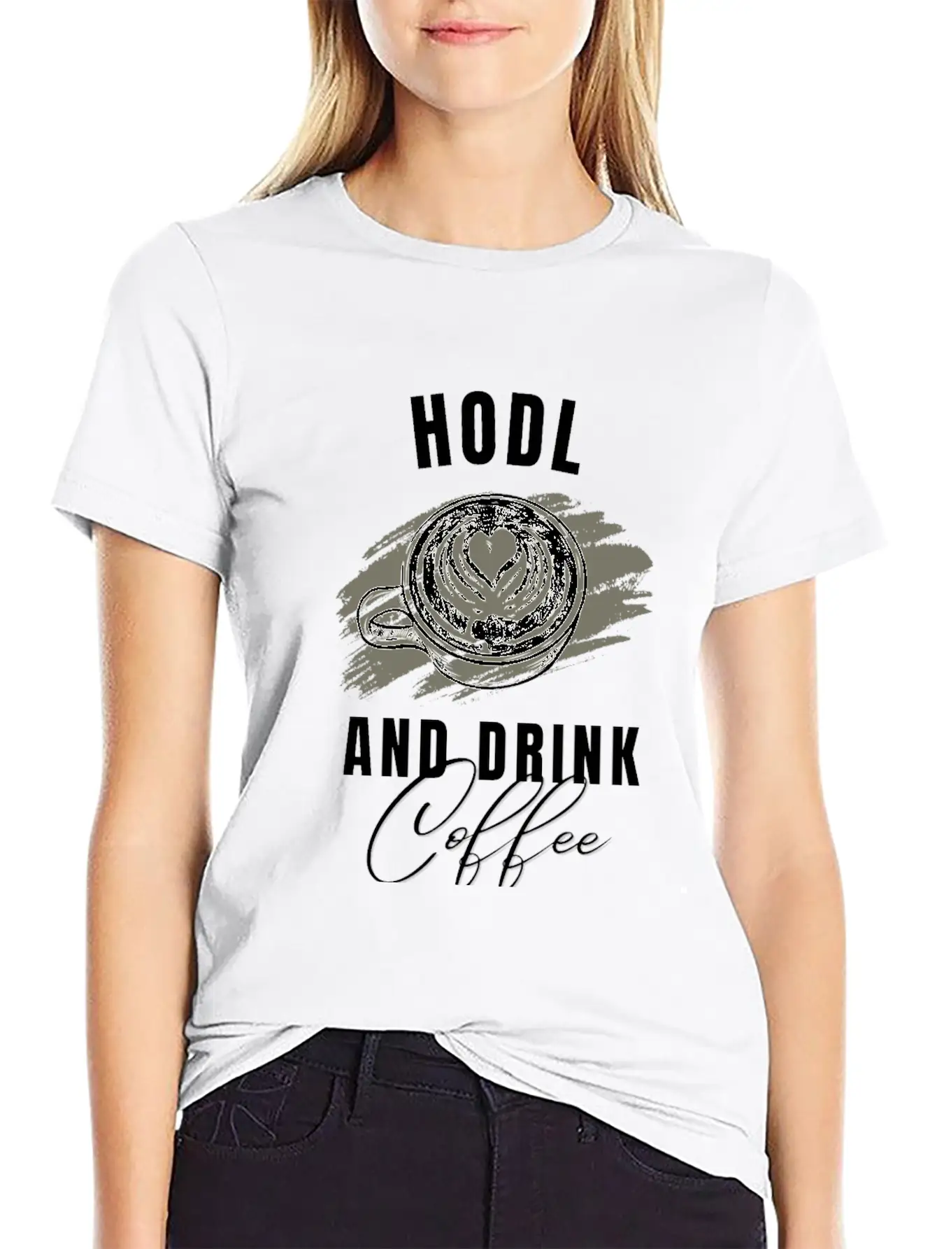 Hodl Drink Coffee Tshirt Cryptos Essential Unisex Summer Tee – Soft Cotton Casual Fit