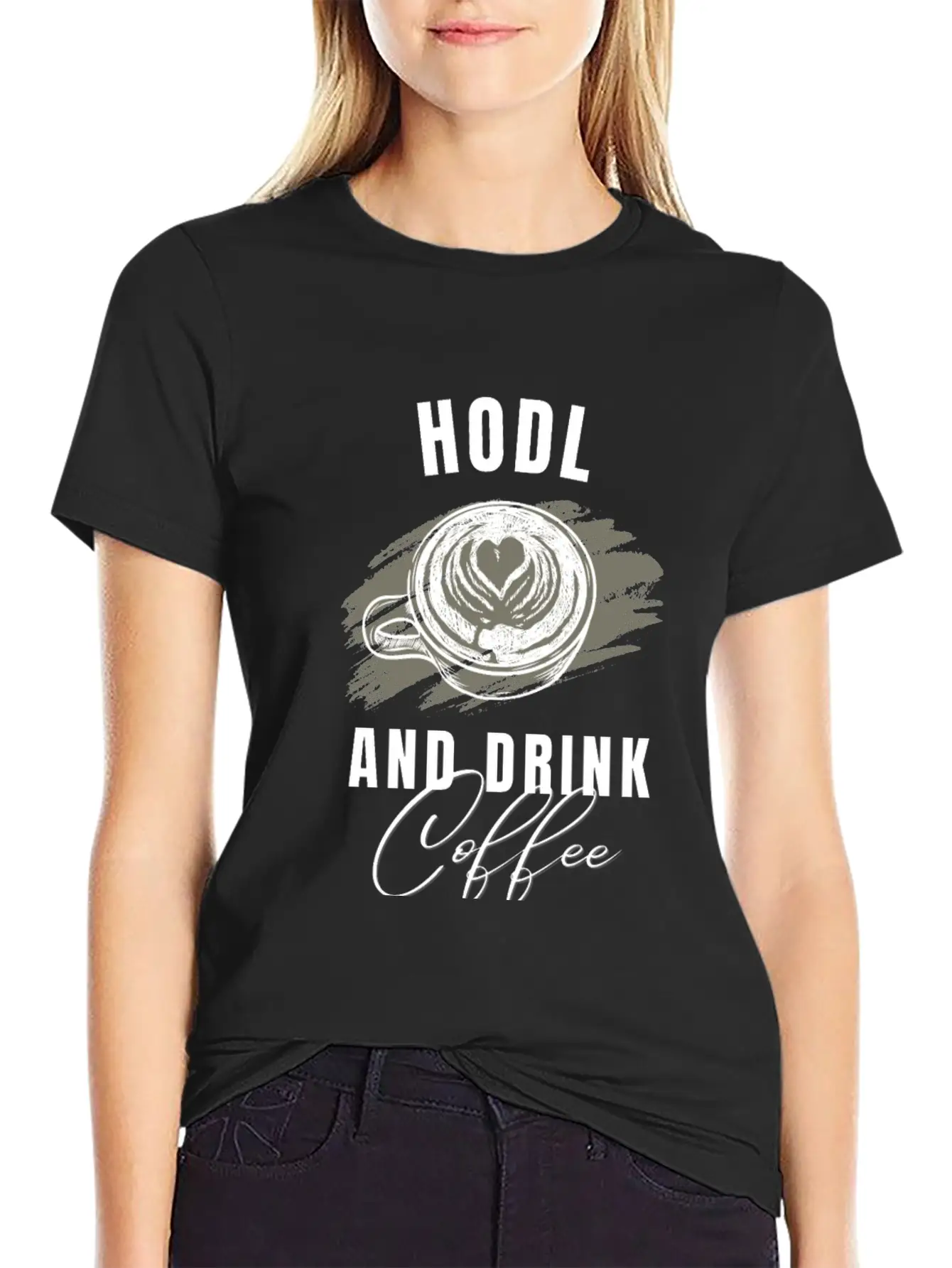 Hodl Drink Coffee Tshirt Cryptos Essential Unisex Summer Tee – Soft Cotton Casual Fit