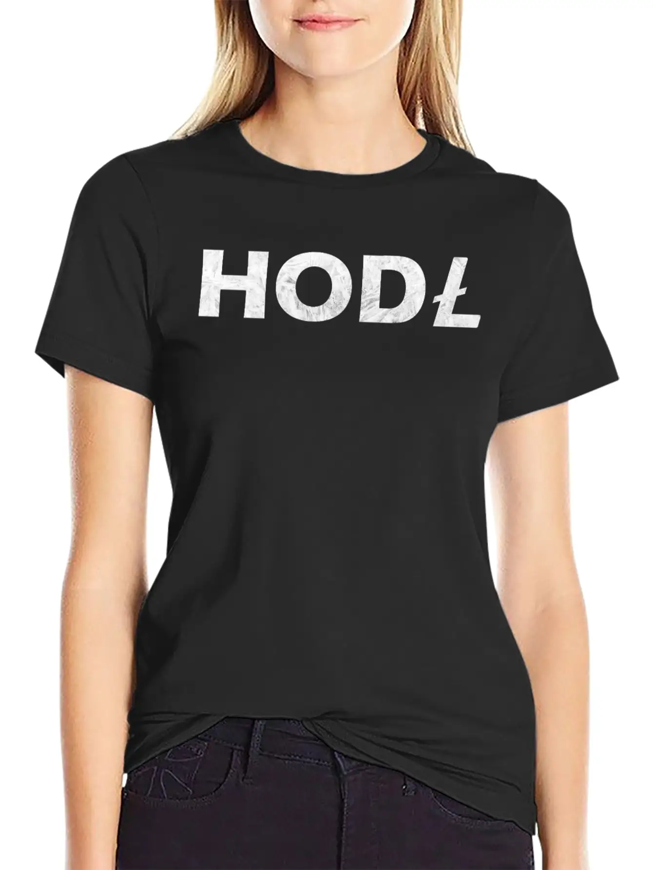 HODL Litecoin LTC Cryptocurrency Krypto Crypto Stylish Everyday T-Shirt – Unisex Basic Cotton Tee