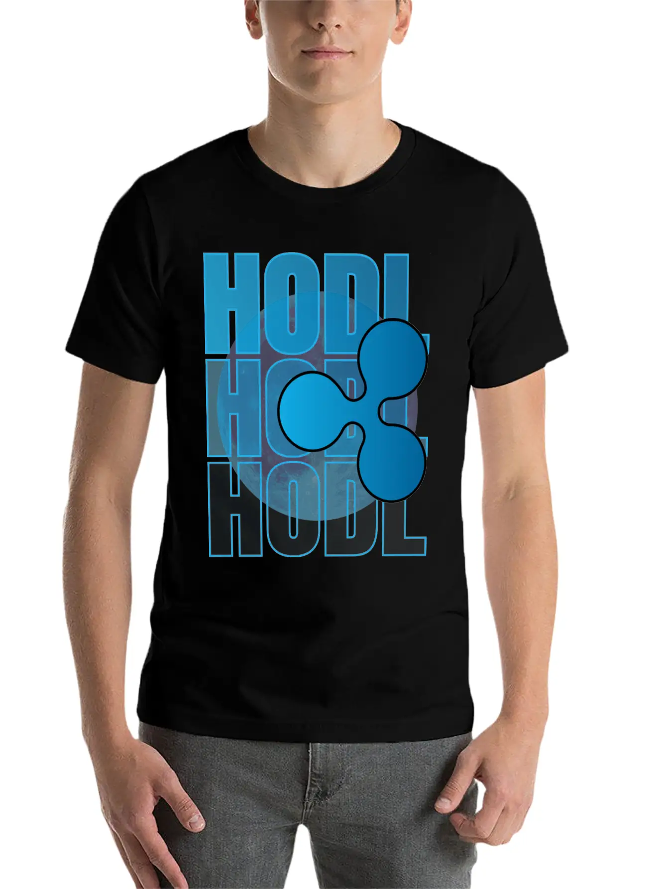 HODL, Ripple, XRP, To The Moon, Cryptocurrency Basic Graphic T-Shirt – Daily Comfort In Soft Cotton