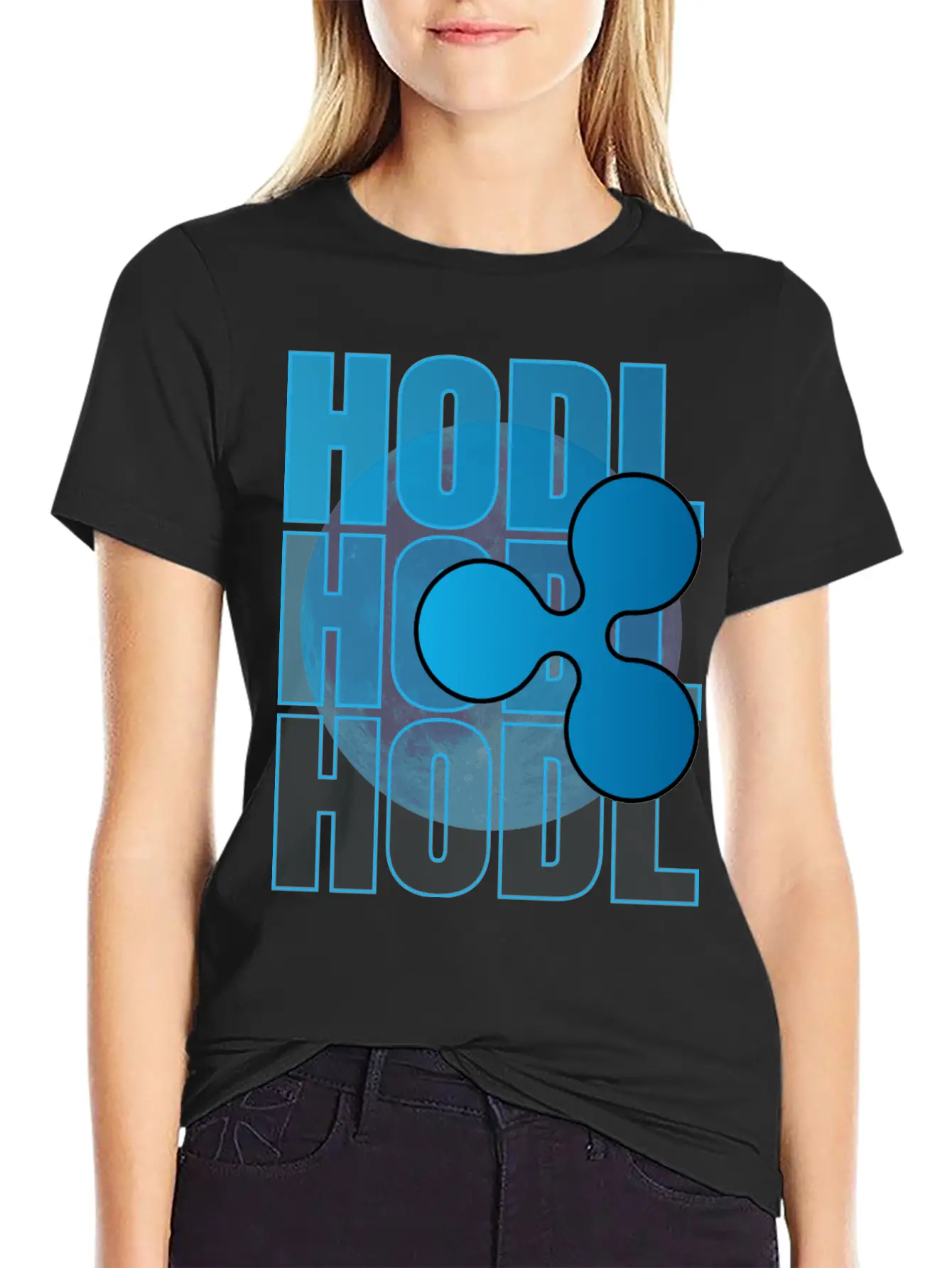 HODL, Ripple, XRP, To The Moon, Cryptocurrency Basic Graphic T-Shirt – Daily Comfort In Soft Cotton