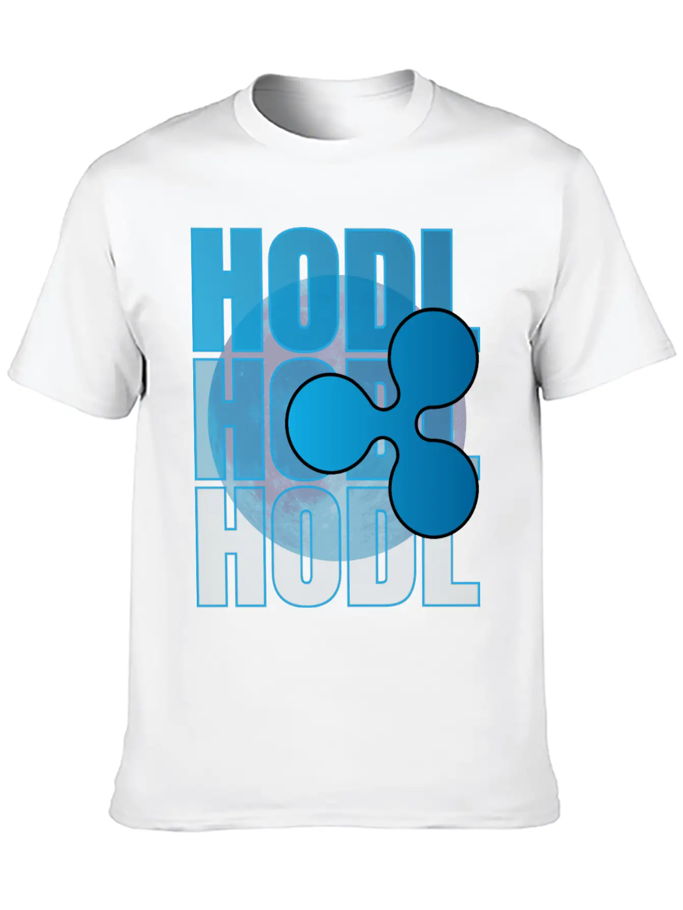 HODL, Ripple, XRP, To The Moon, Cryptocurrency Basic Graphic T-Shirt – Daily Comfort In Soft Cotton