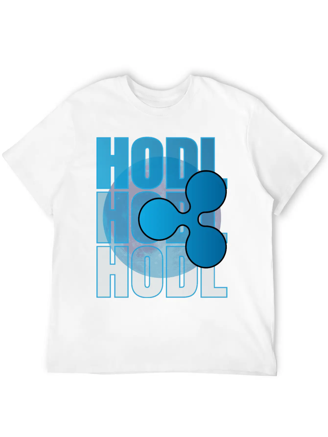 HODL, Ripple, XRP, To The Moon, Cryptocurrency Basic Graphic T-Shirt – Daily Comfort In Soft Cotton