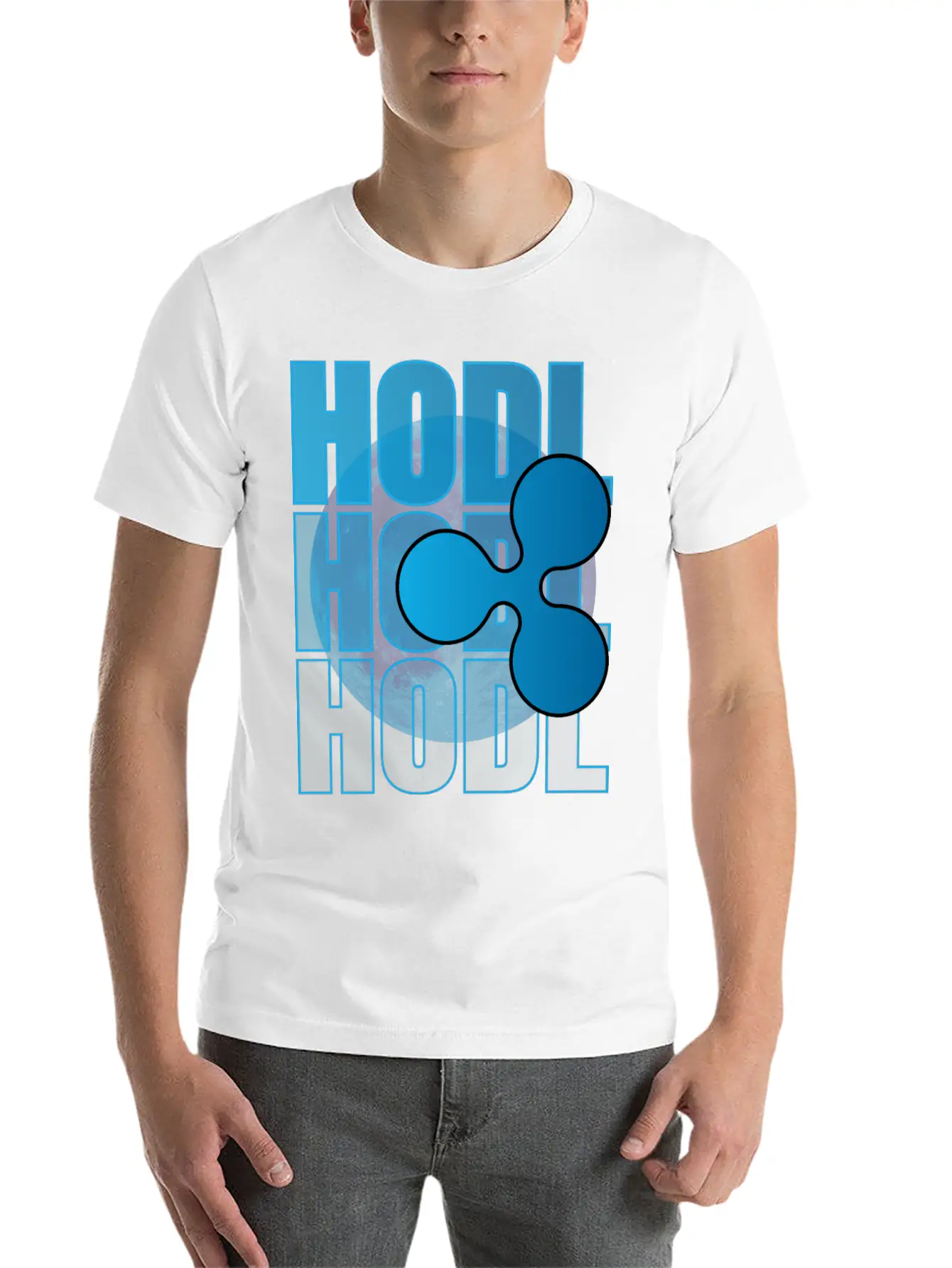 HODL, Ripple, XRP, To The Moon, Cryptocurrency Basic Graphic T-Shirt – Daily Comfort In Soft Cotton