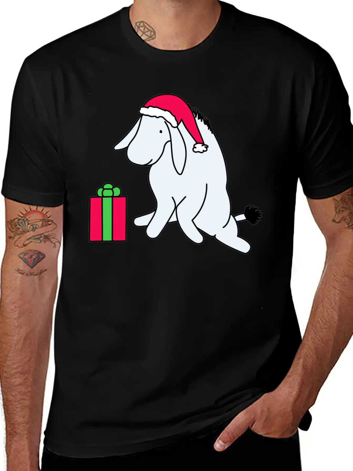 Holiday Sad Donkey Comfortable Minimalist Graphic Tee – Summer Style Essential