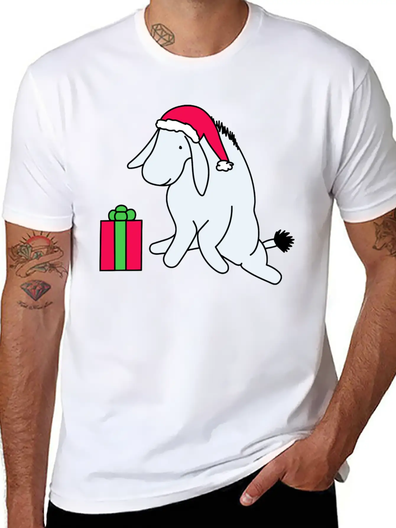 Holiday Sad Donkey Comfortable Minimalist Graphic Tee – Summer Style Essential