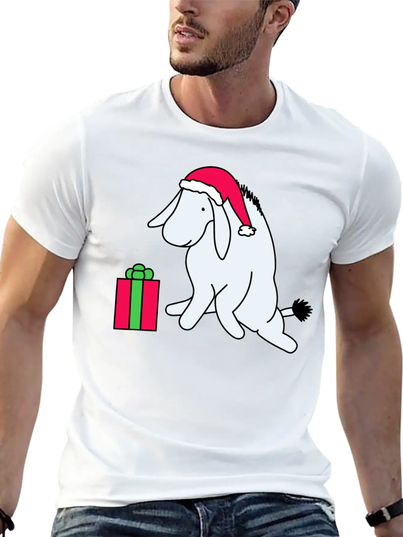 Holiday Sad Donkey Comfortable Minimalist Graphic Tee – Summer Style Essential