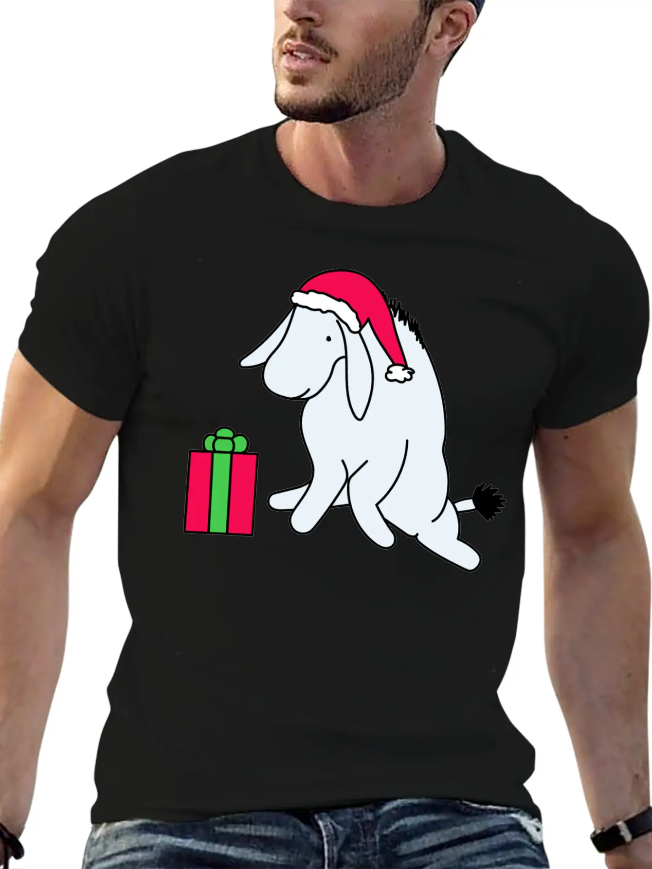 Holiday Sad Donkey Comfortable Minimalist Graphic Tee – Summer Style Essential