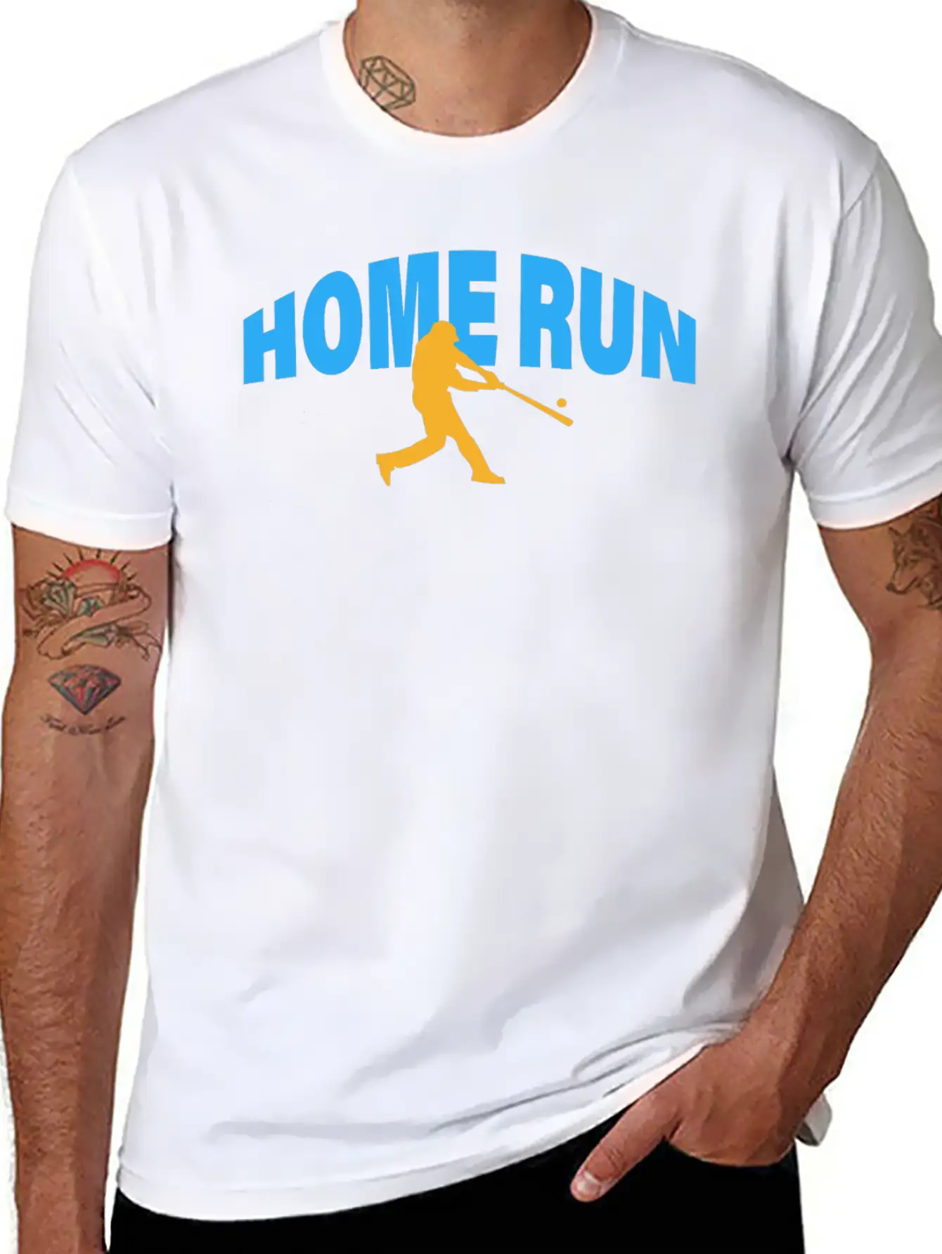 HOME RUN Stylish Everyday T-Shirt – Unisex Basic Cotton Tee