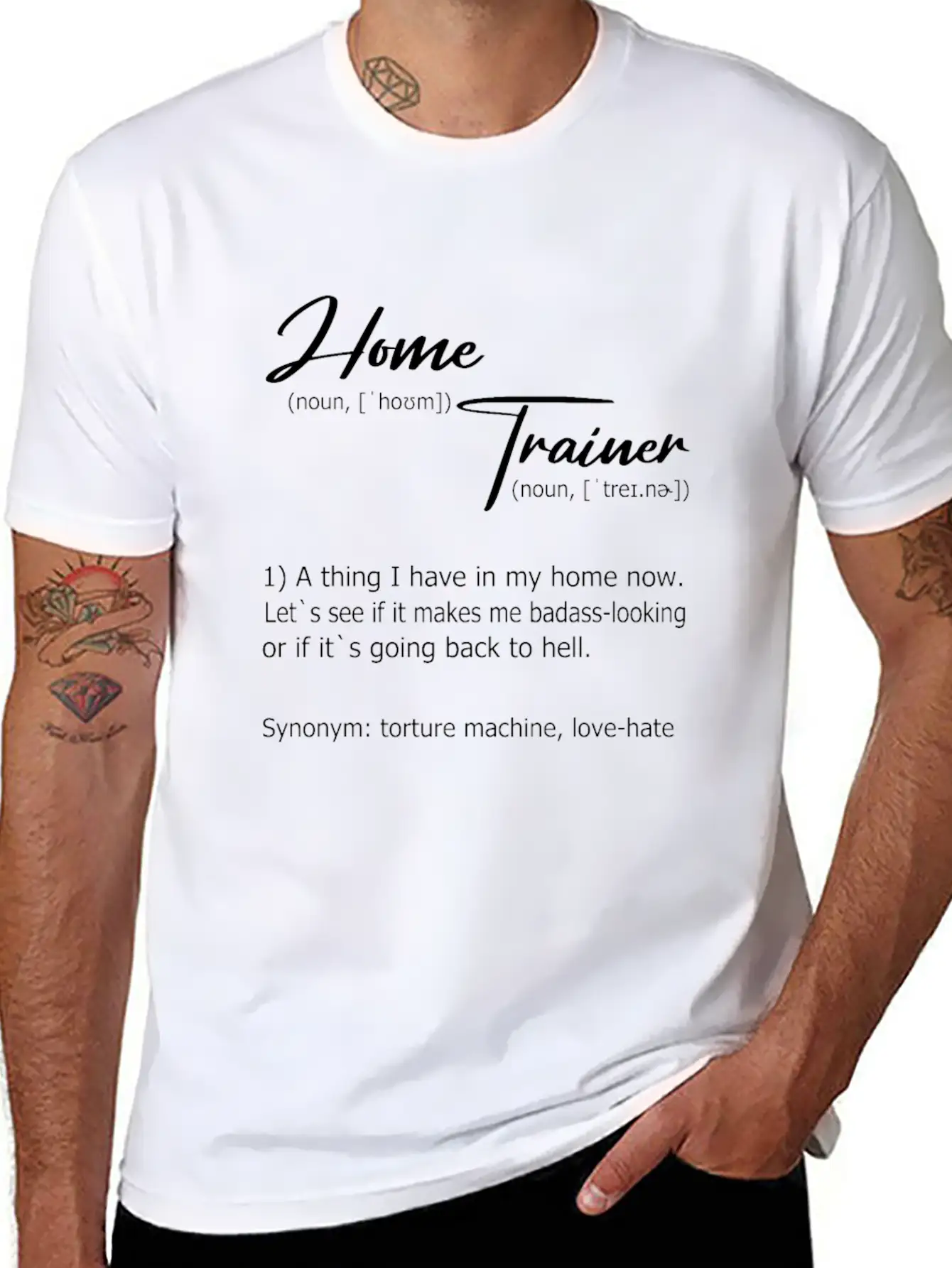 Home Trainer Definition Unisex Short Sleeve Soft Cotton T-Shirt – Casual Everyday Wear