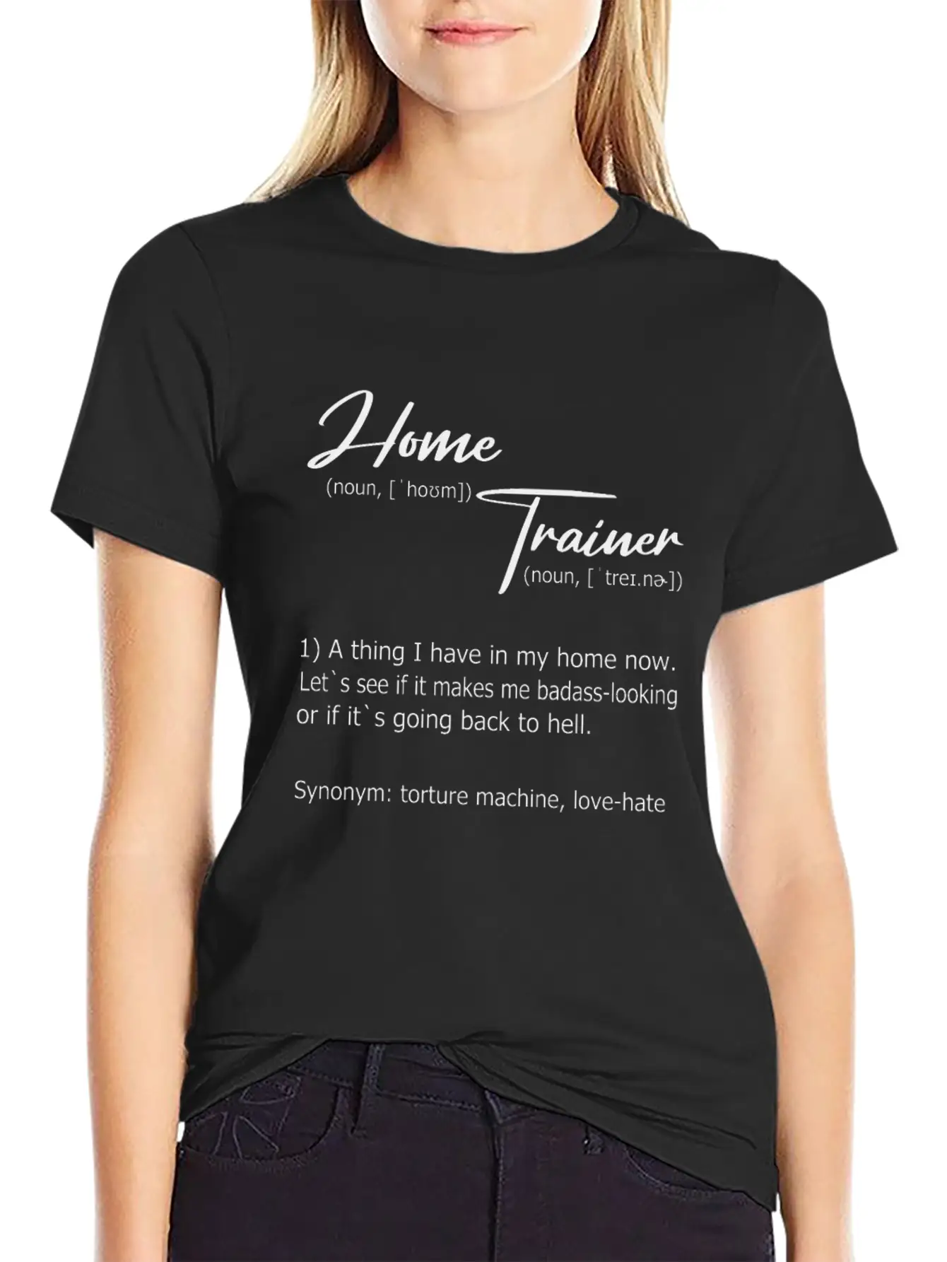 Home Trainer Definition Unisex Short Sleeve Soft Cotton T-Shirt – Casual Everyday Wear