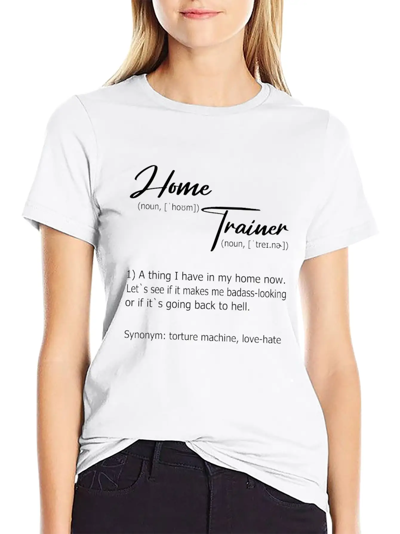 Home Trainer Definition Unisex Short Sleeve Soft Cotton T-Shirt – Casual Everyday Wear