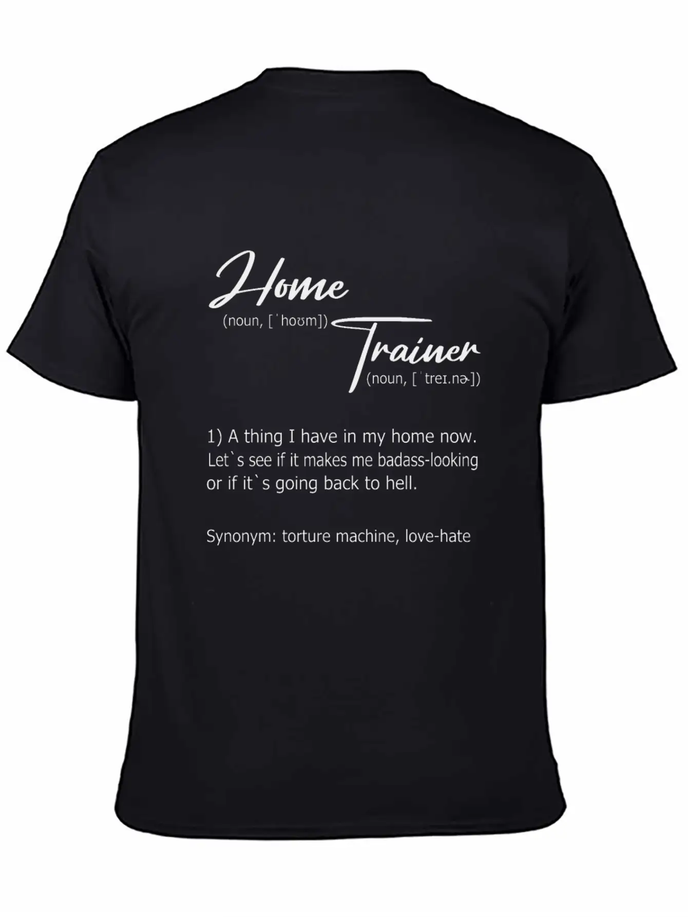 Home Trainer Definition Unisex Short Sleeve Soft Cotton T-Shirt – Casual Everyday Wear