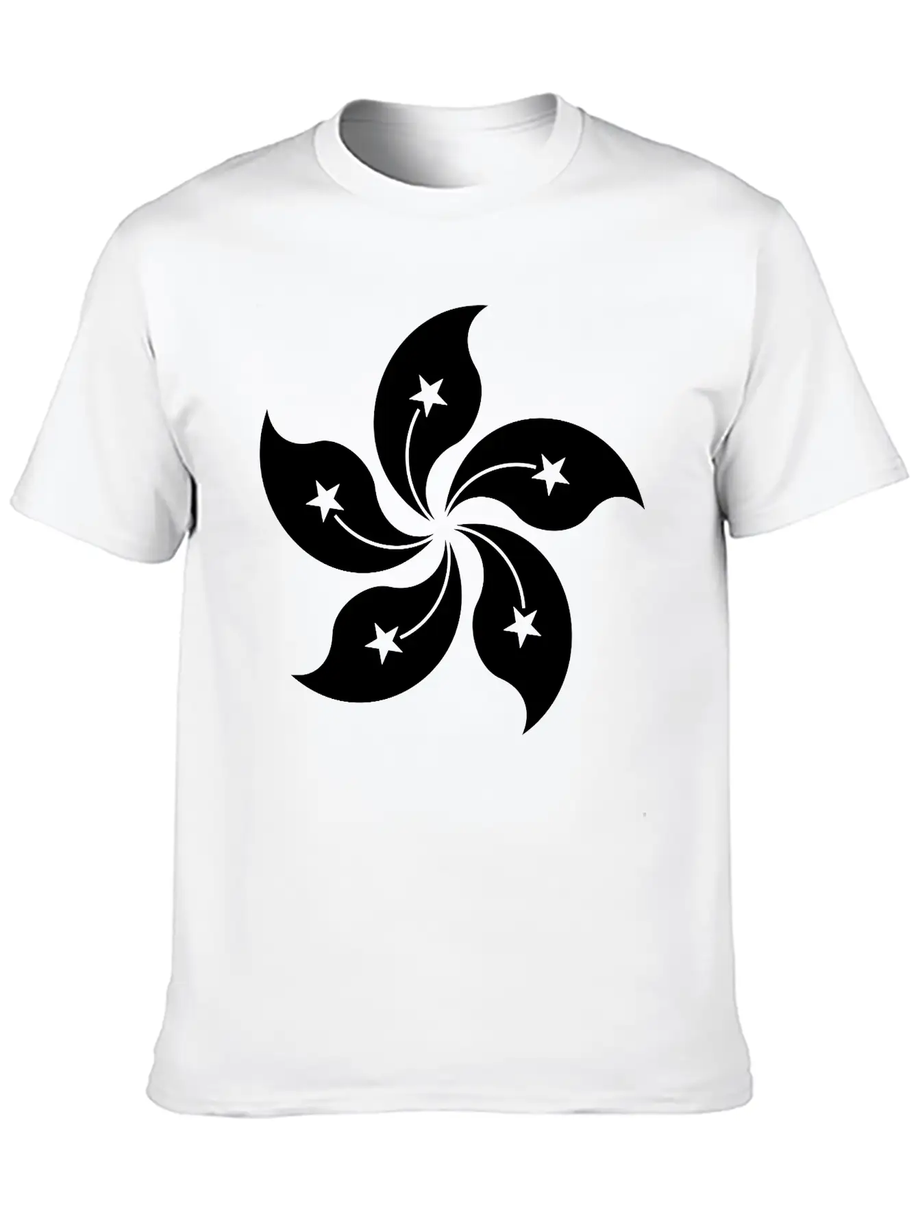 Hong Kong Single Withe Unisex Casual T-Shirt – Clean Design For Daily Comfort