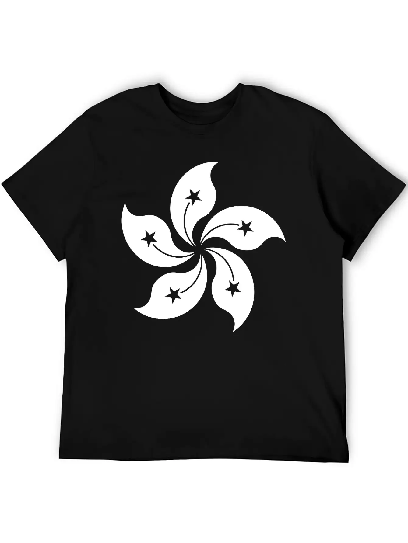 Hong Kong Single Withe Unisex Casual T-Shirt – Clean Design For Daily Comfort
