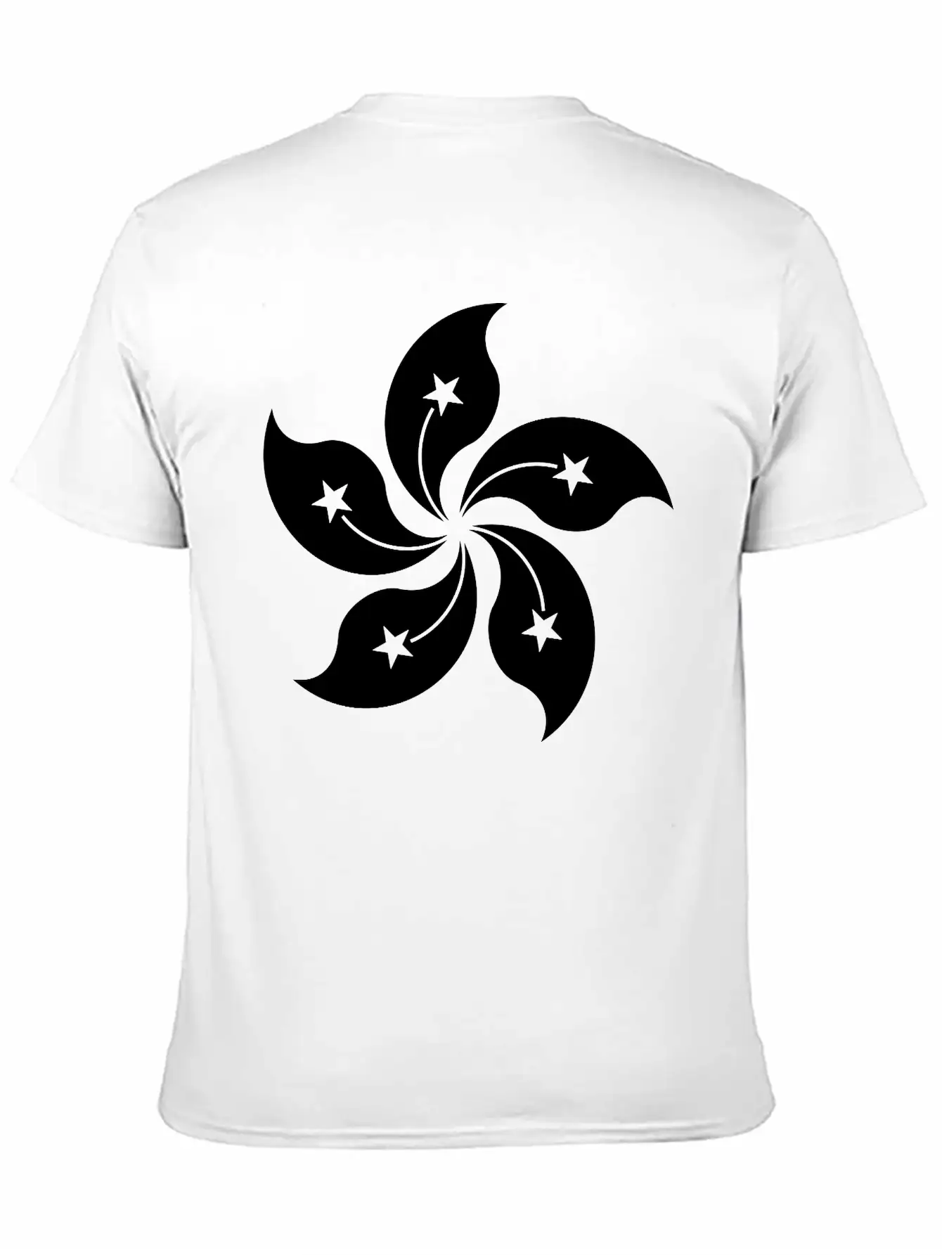 Hong Kong Single Withe Unisex Casual T-Shirt – Clean Design For Daily Comfort