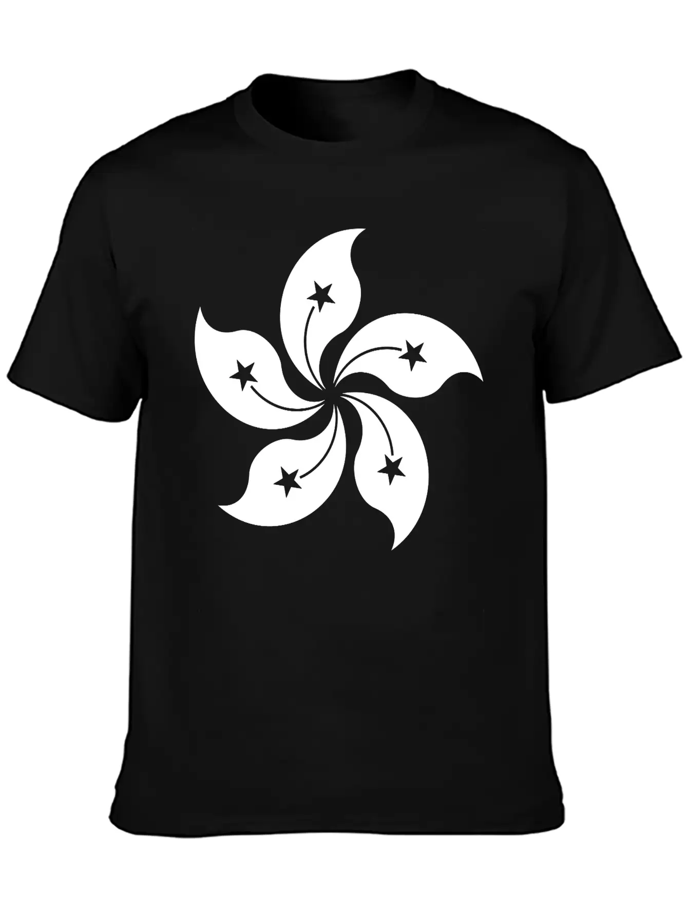 Hong Kong Single Withe Unisex Casual T-Shirt – Clean Design For Daily Comfort