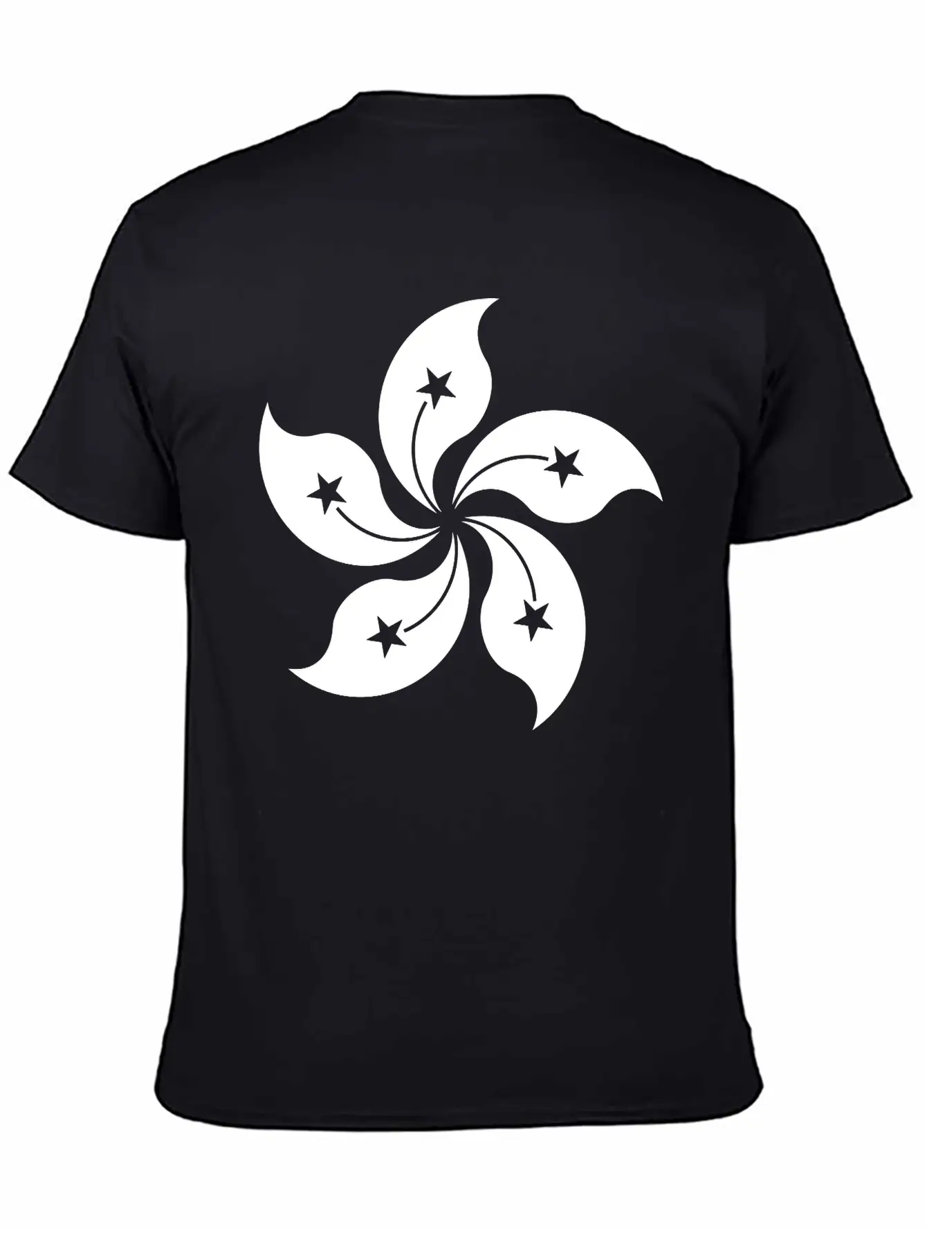 Hong Kong Single Withe Unisex Casual T-Shirt – Clean Design For Daily Comfort