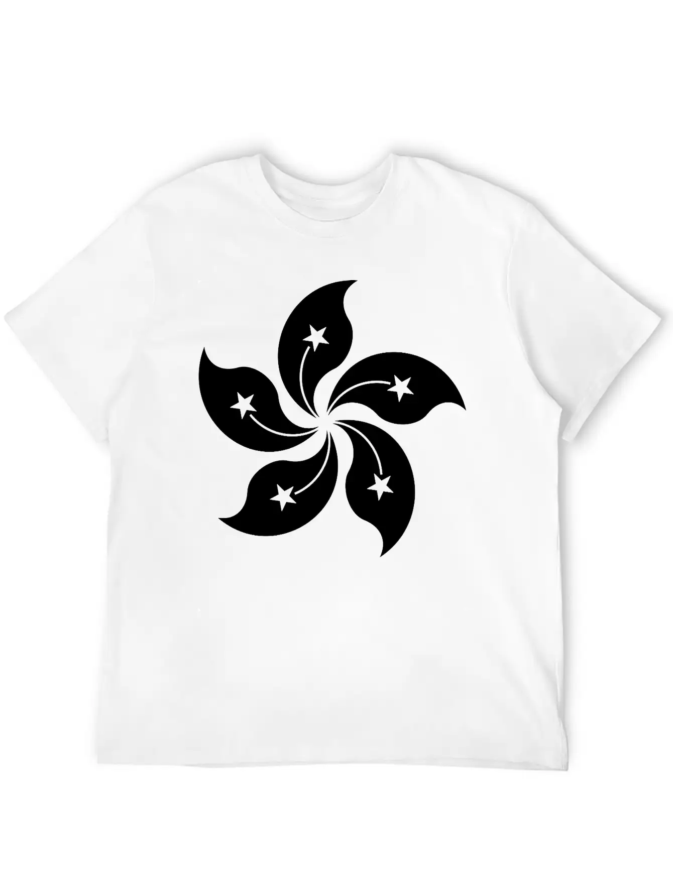 Hong Kong Single Withe Unisex Casual T-Shirt – Clean Design For Daily Comfort