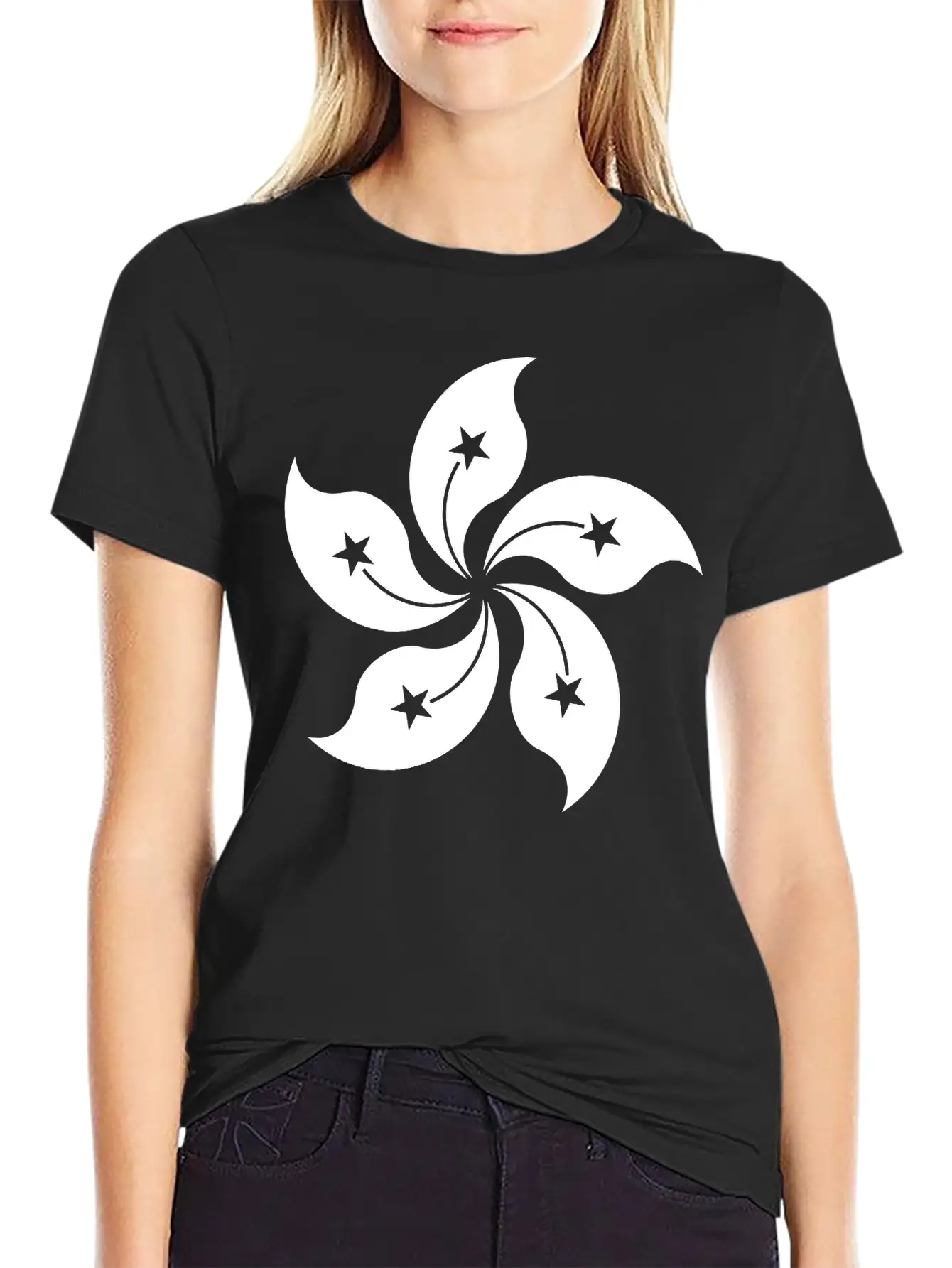 Hong Kong Single Withe Unisex Casual T-Shirt – Clean Design For Daily Comfort