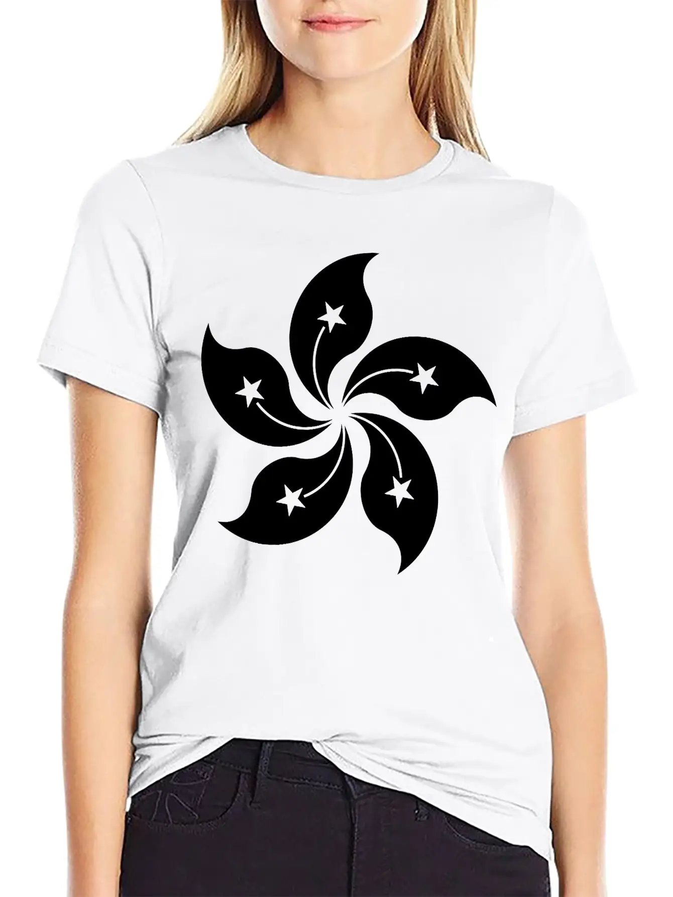 Hong Kong Single Withe Unisex Casual T-Shirt – Clean Design For Daily Comfort