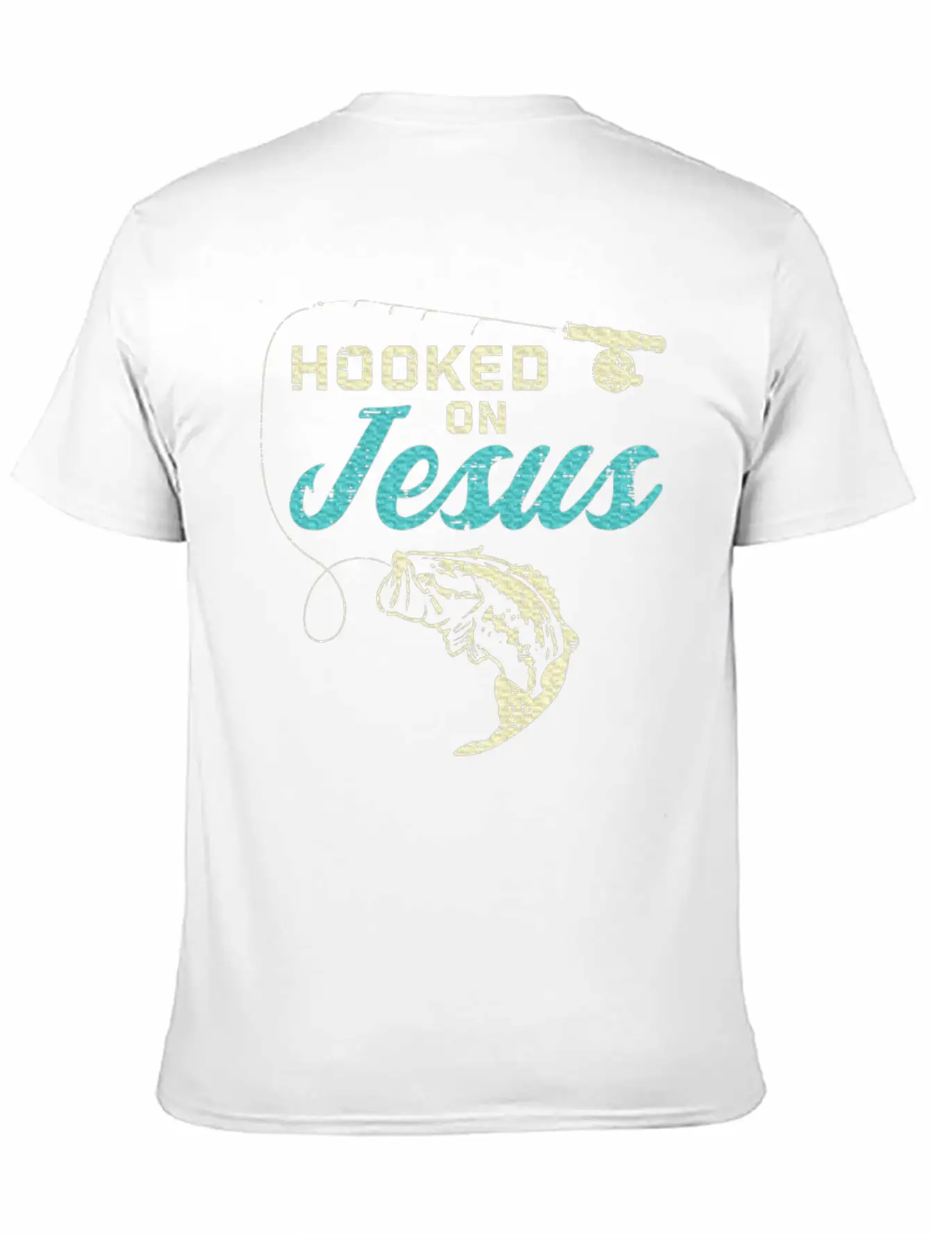Hook On Jesus Bass Fishing Christian Religious God Essential Unisex Summer Tee – Soft Cotton Casual Fit